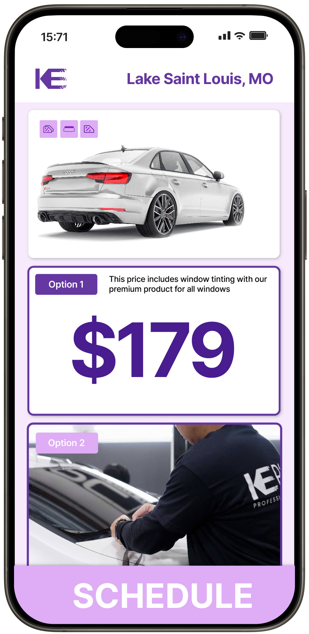 View Affordable Car Window Tinting Prices in Lake Saint Louis, Missouri