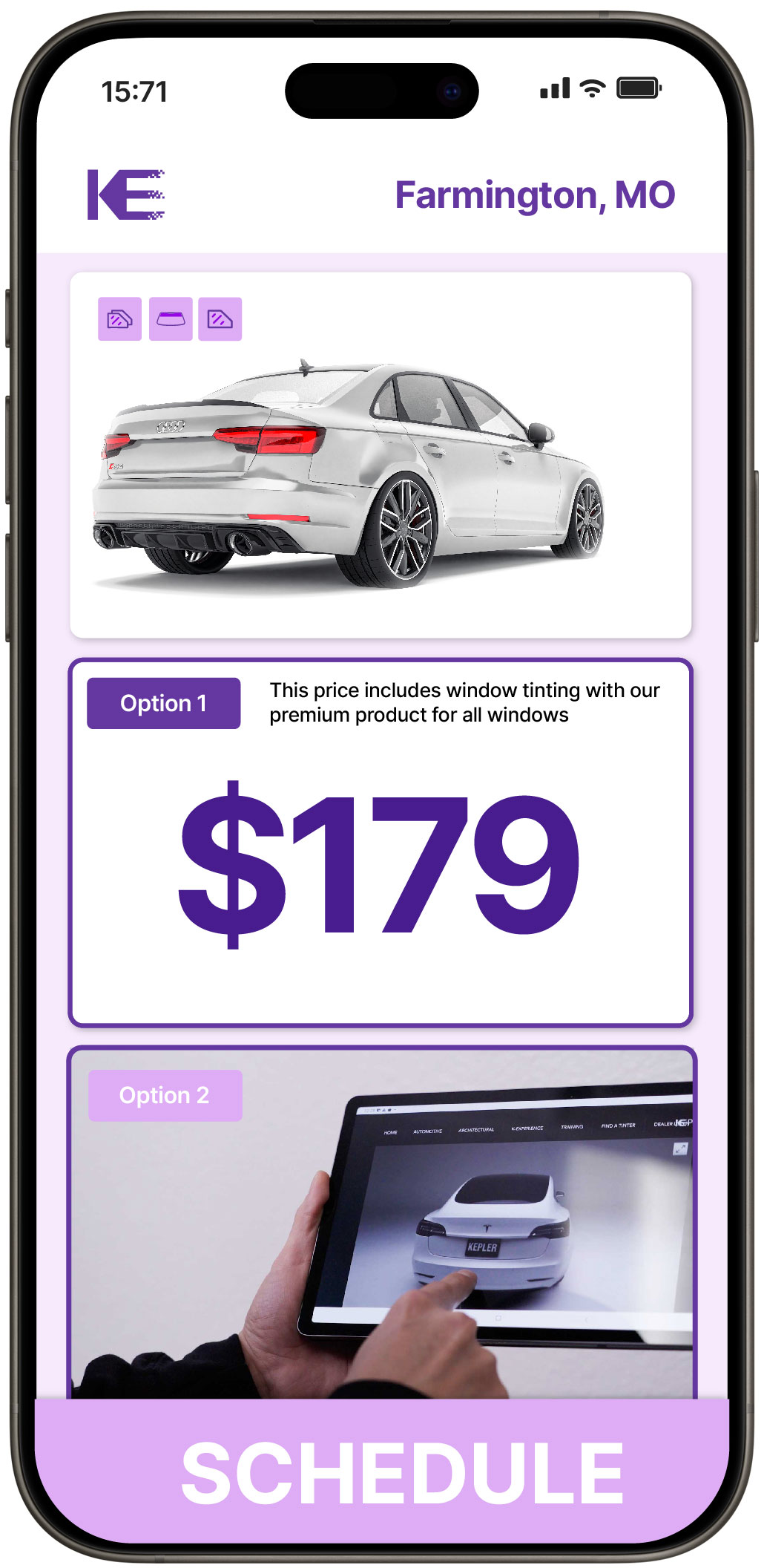 View Reasonable Car Window Tinting Rates in Farmington, Missouri