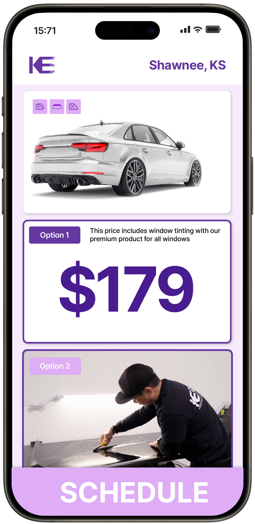View Affordable Car Window Tinting Rates in Shawnee, Kansas