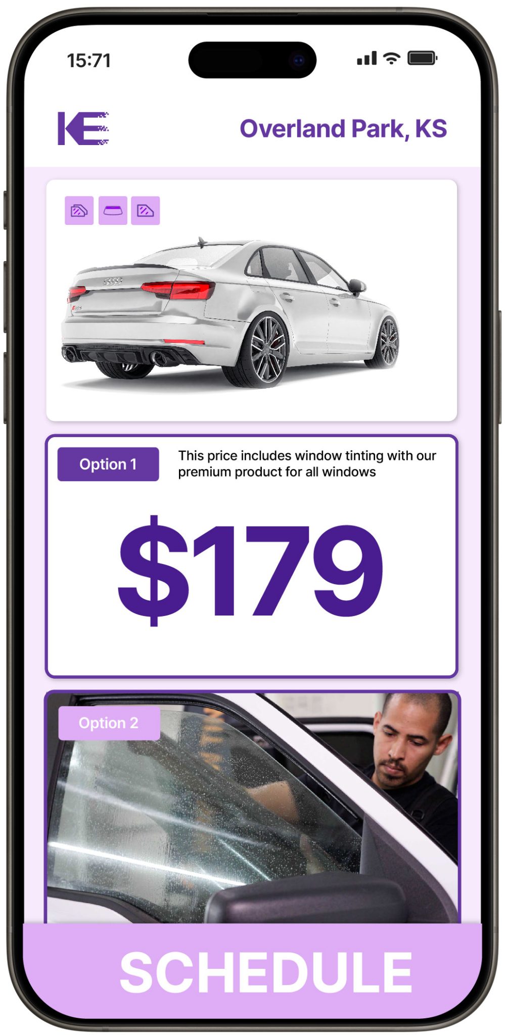 View Affordable Car Window Tinting Prices in Overland Park, Kansas