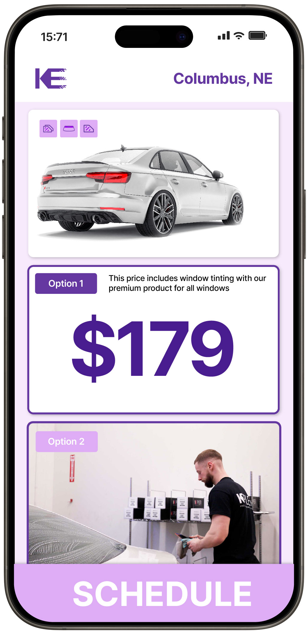 View Competitive Car Window Tinting Rates in Columbus, Nebraska