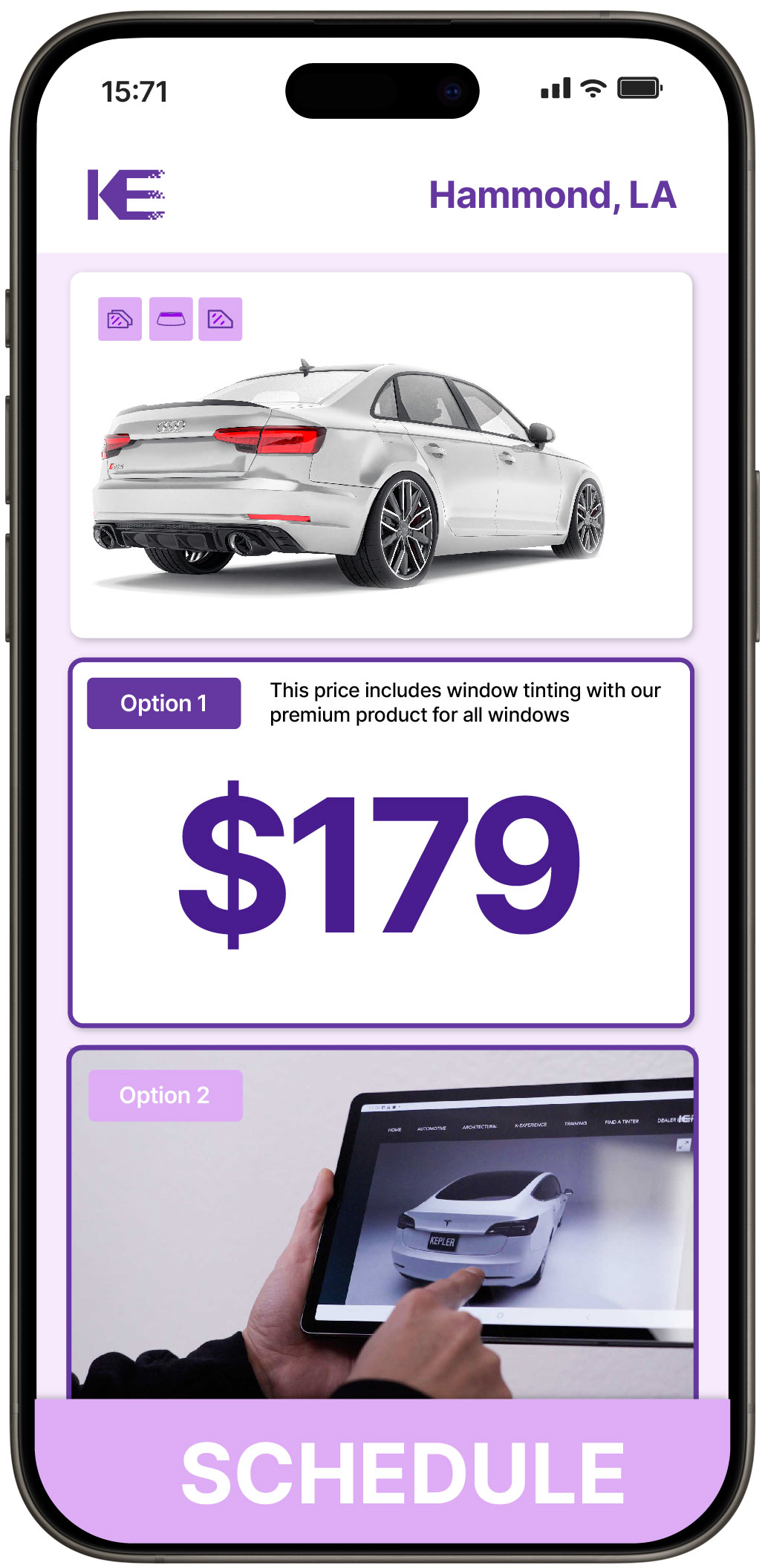 View Reasonable Car Window Tinting Rates in Hammond, Louisiana