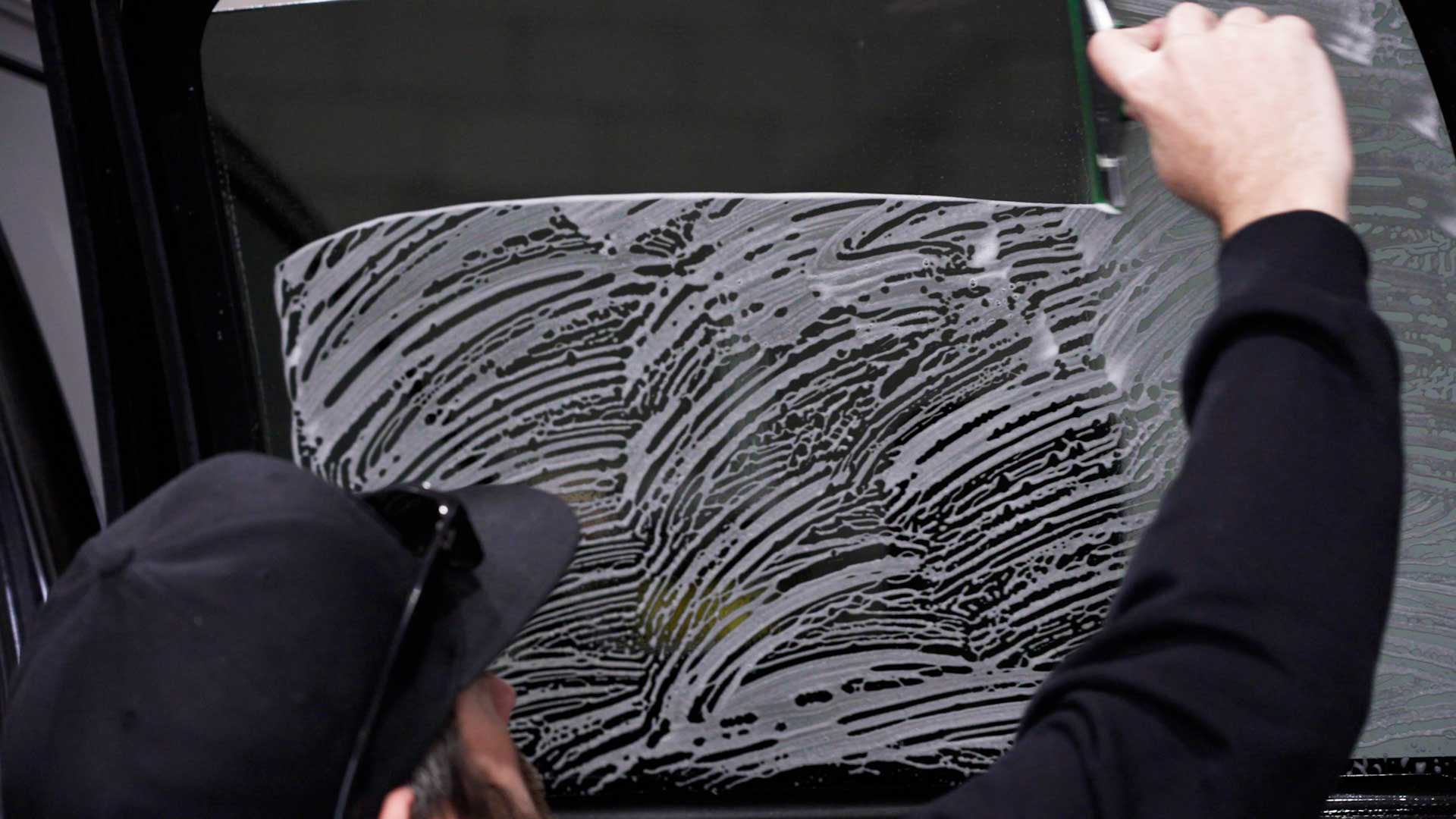 Professional Car Window Tinting preparation in Lake Charles