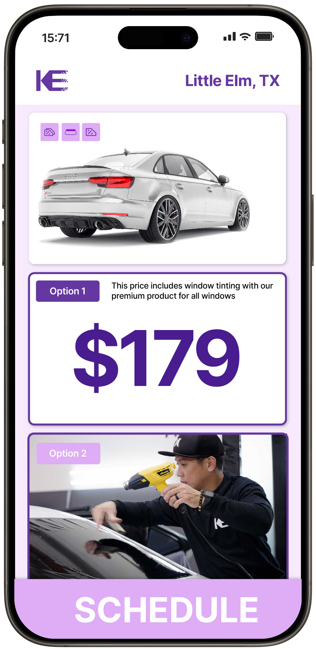 View Competitive Car Window Tinting Costs in Little Elm, Texas