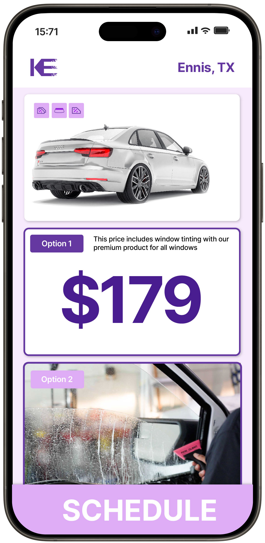 View Competitive Car Window Tinting Prices in Ennis, Texas