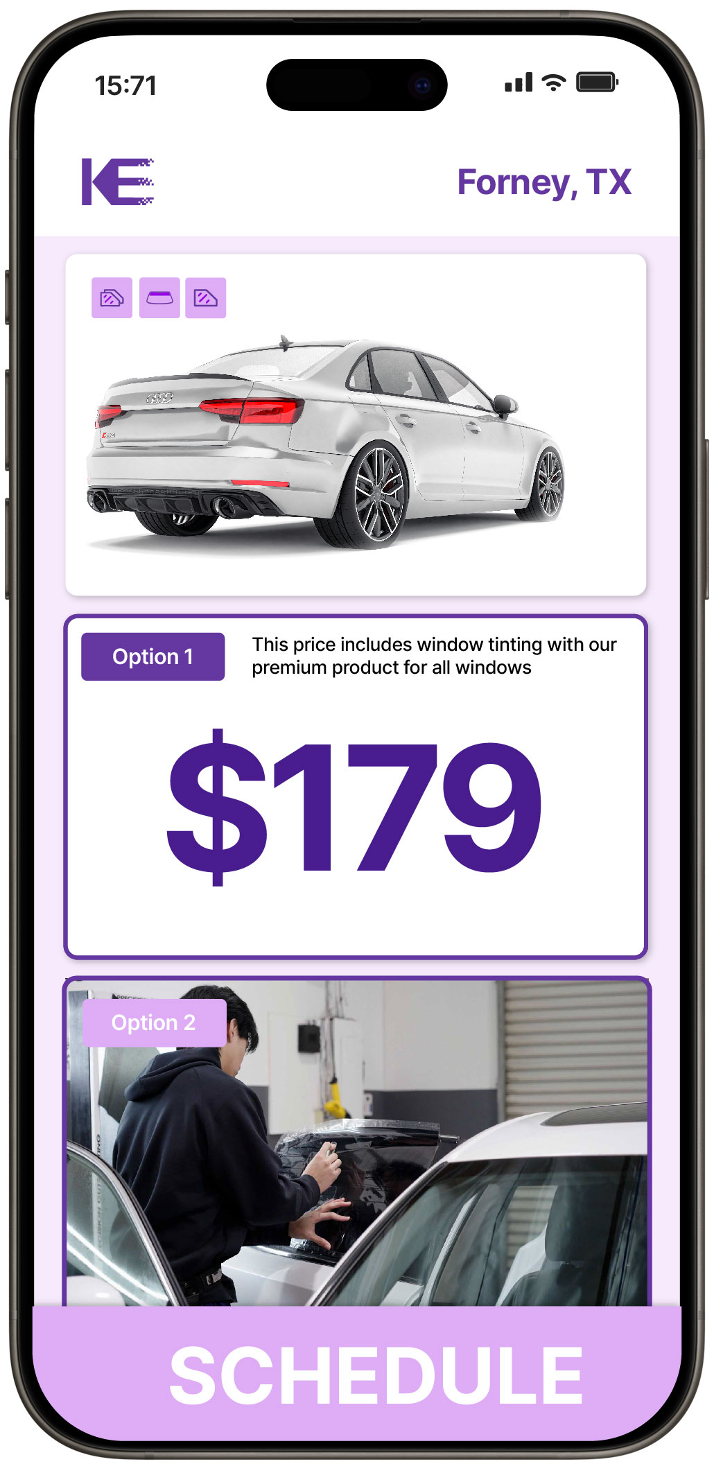 View Affordable Car Window Tinting Prices in Forney, Texas