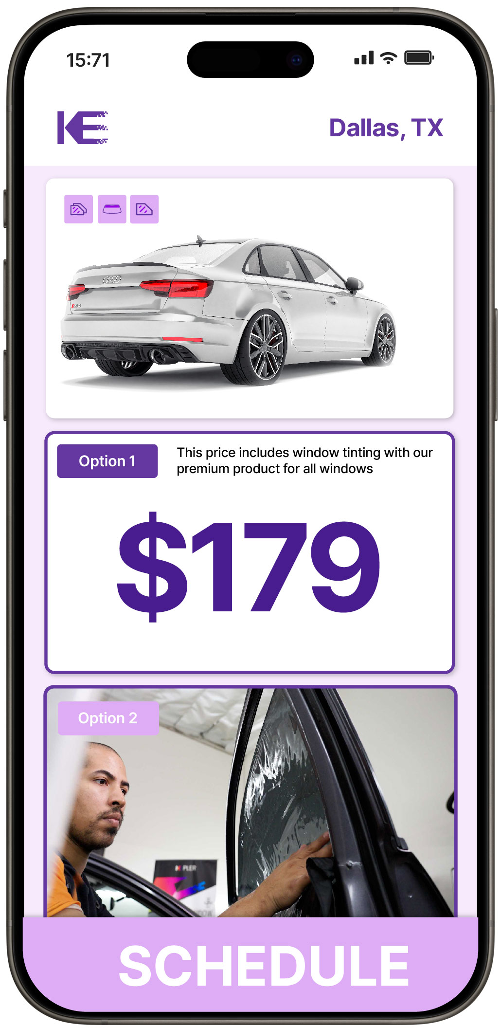 View Competitive Car Window Tinting Prices in Dallas, Texas