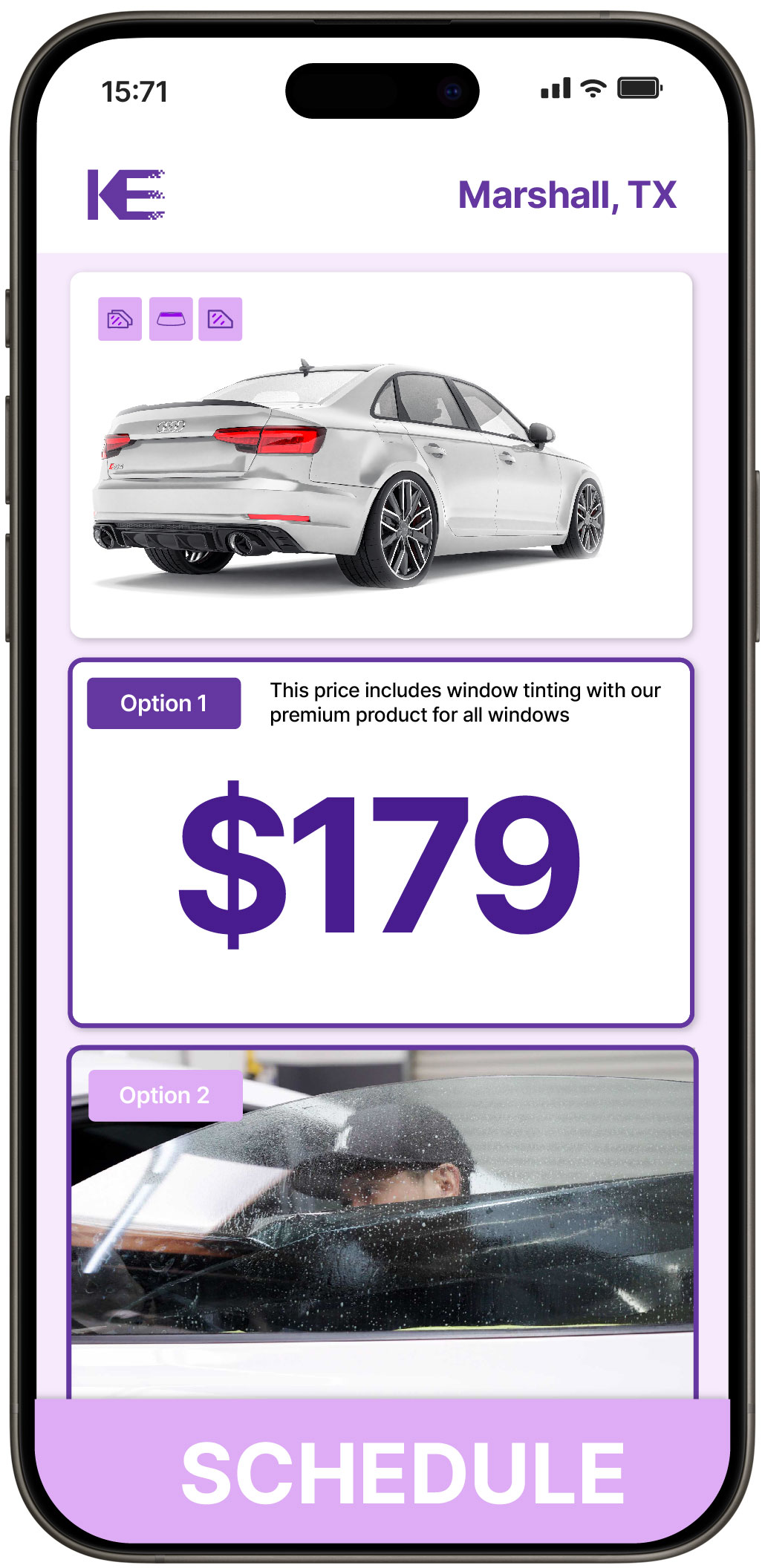 View Competitive Car Window Tinting Costs in Marshall, Texas