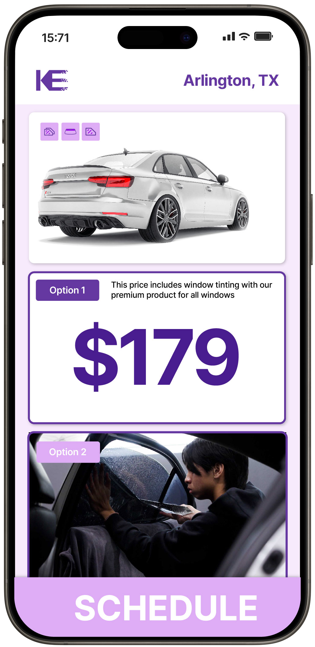 View Competitive Car Window Tinting Rates in Arlington, Texas