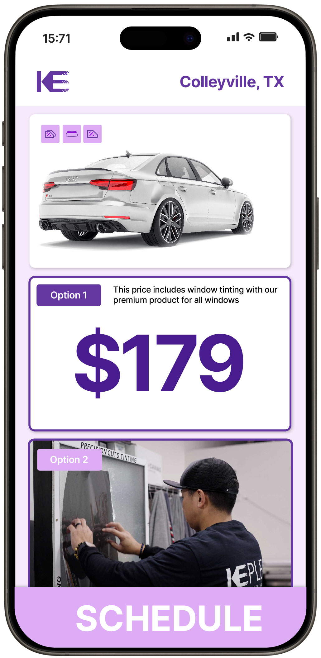View Reasonable Car Window Tinting Costs in Colleyville, Texas