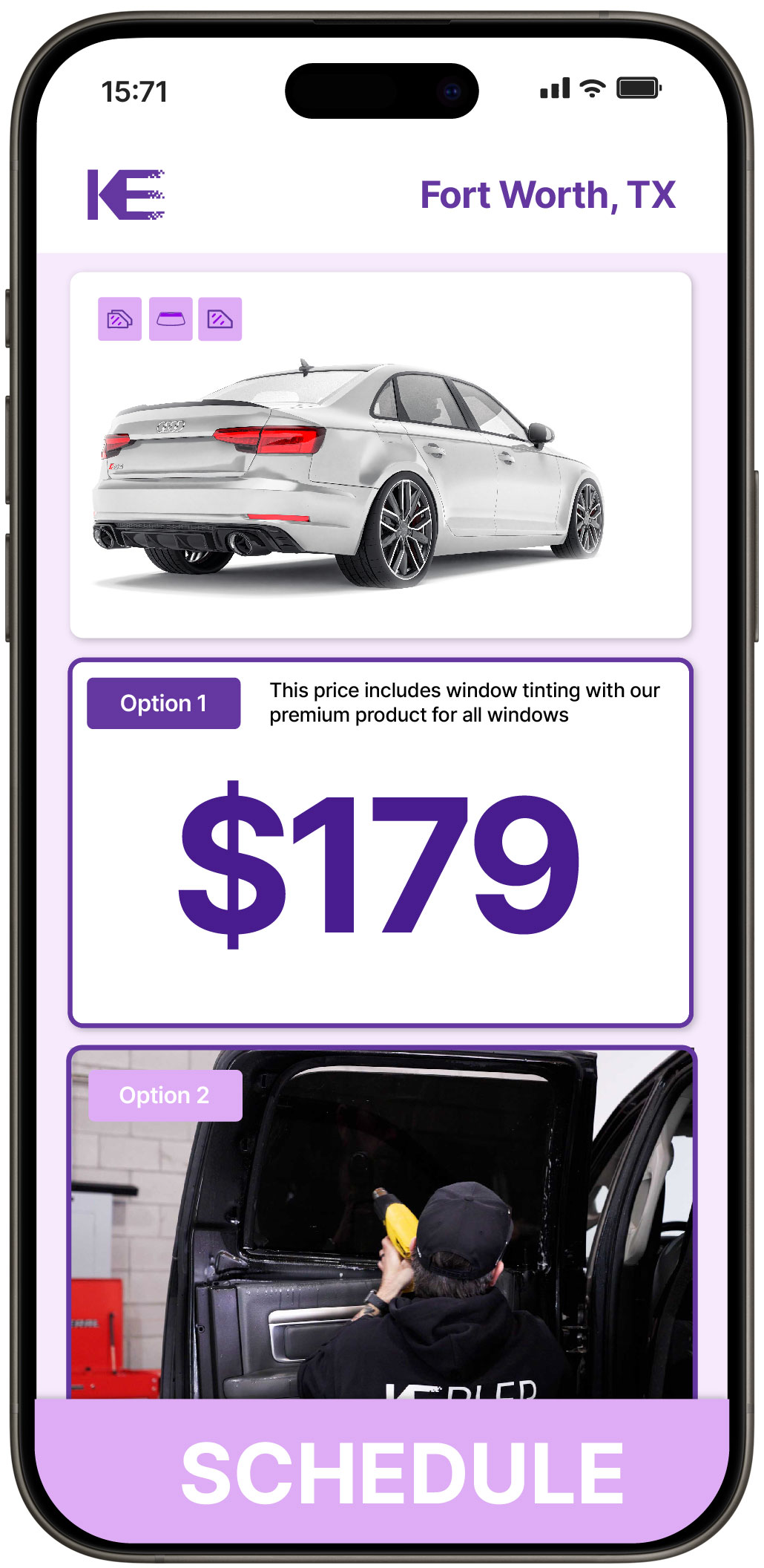 View Competitive Car Window Tinting Prices in Fort Worth, Texas