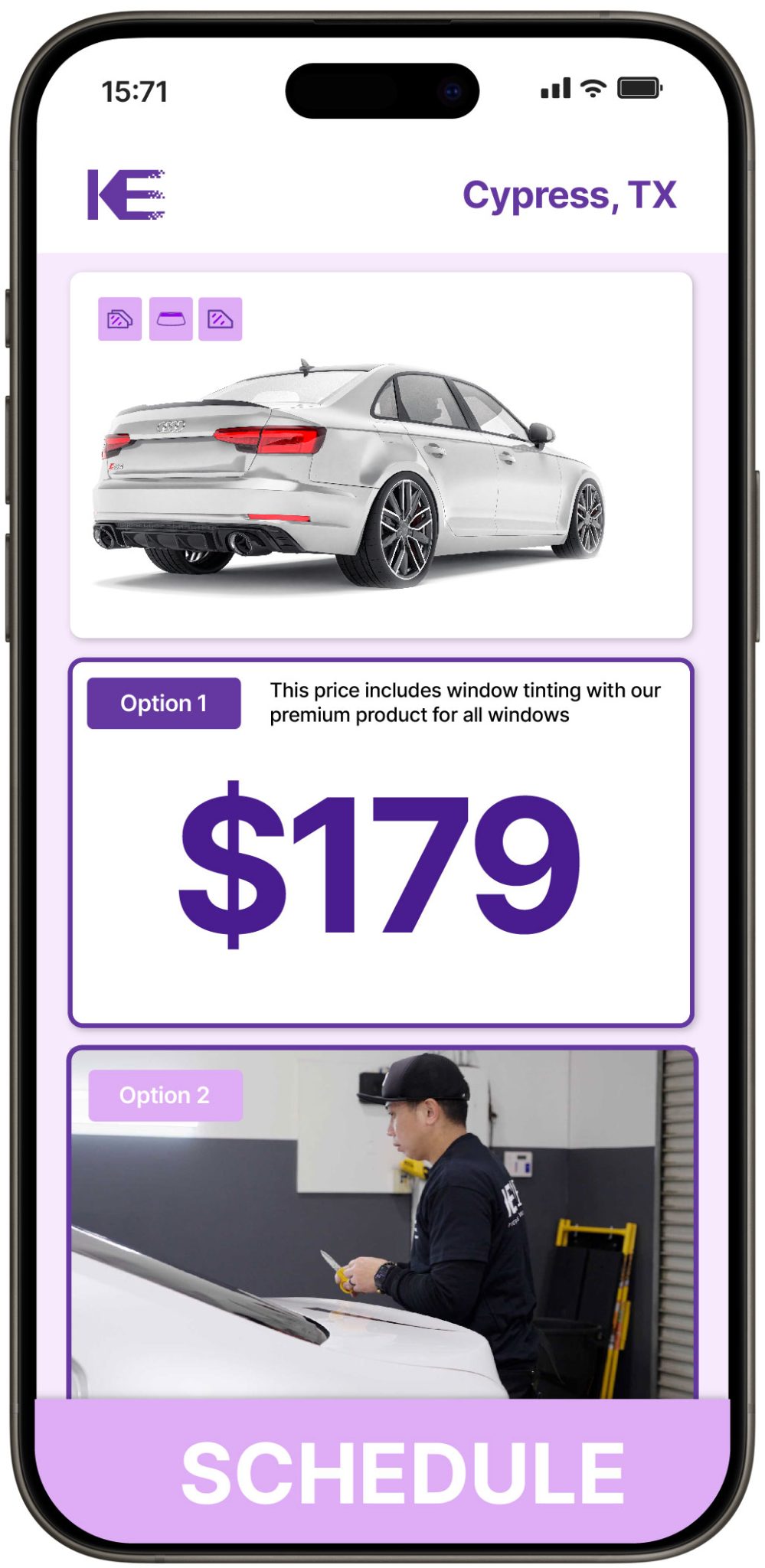 View Competitive Car Window Tinting Prices in Cypress, Texas
