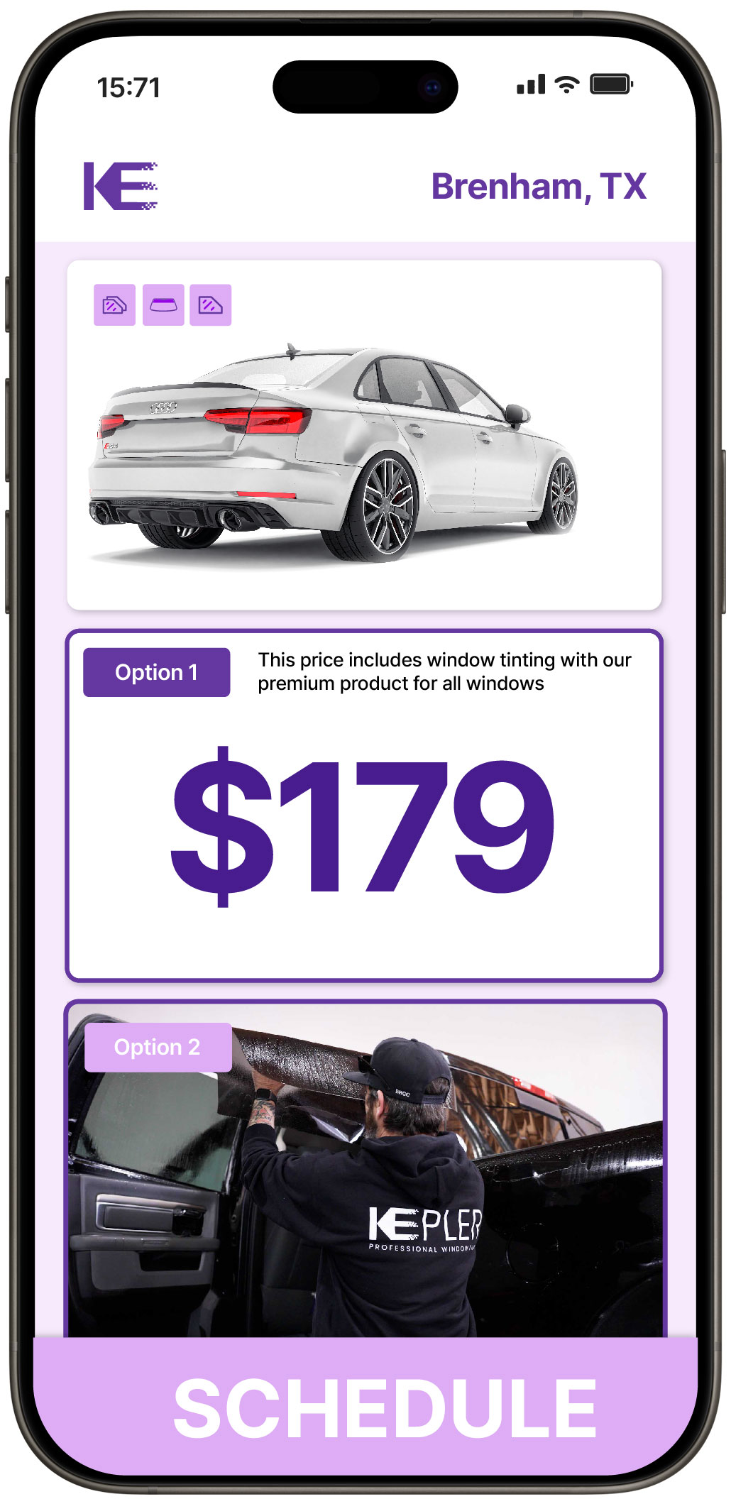 View Affordable Car Window Tinting Rates in Brenham, Texas