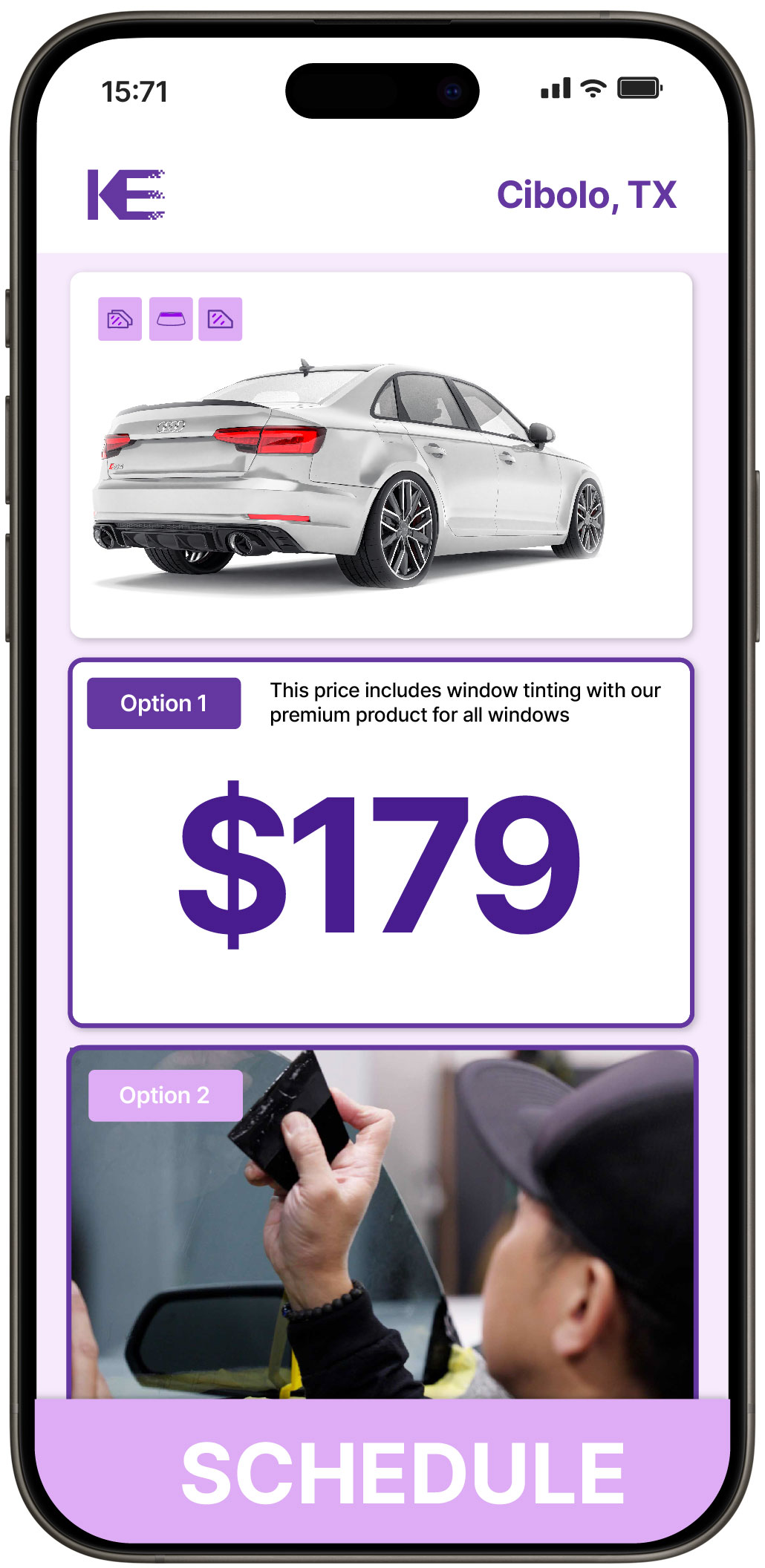 View Affordable Car Window Tinting Prices in Cibolo, Texas