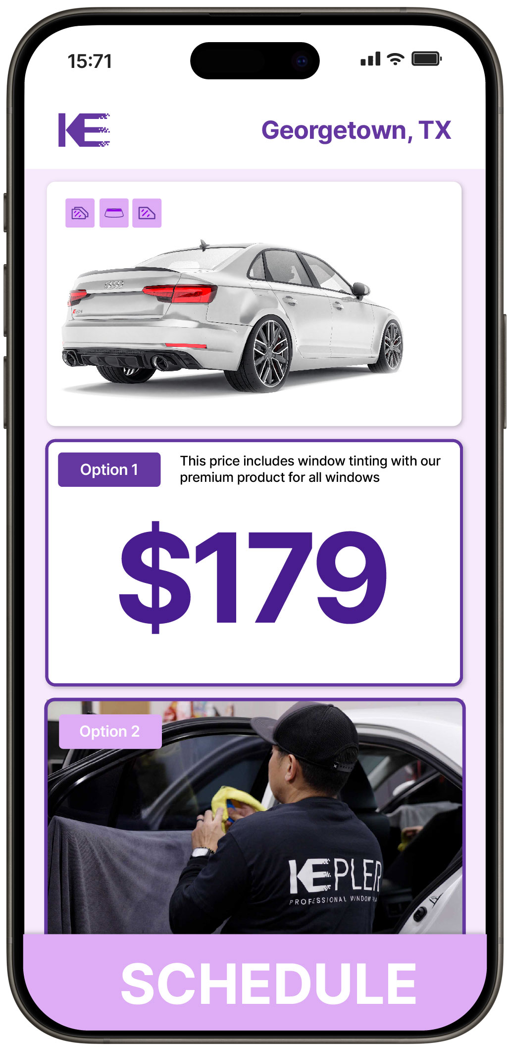 View Competitive Car Window Tinting Rates in Georgetown, Texas
