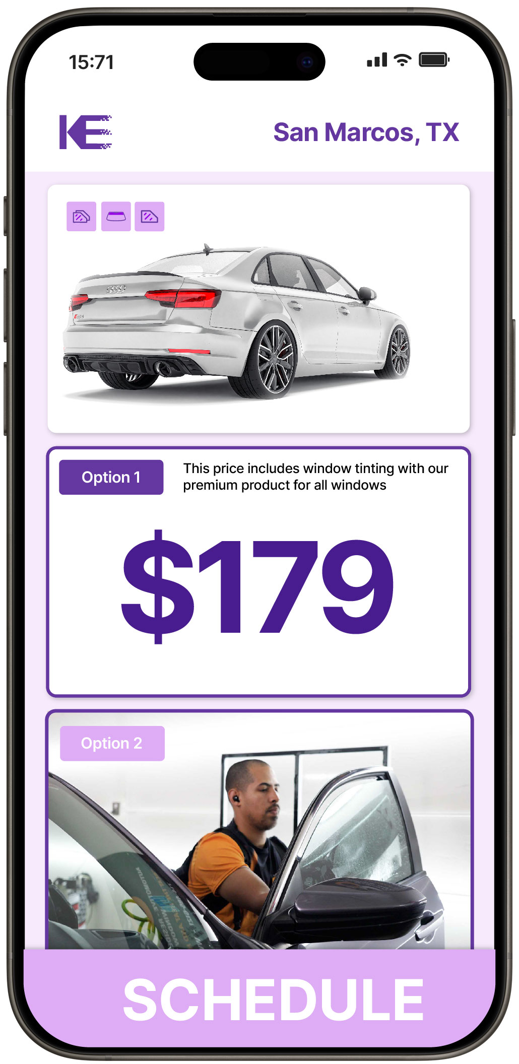 View Competitive Car Window Tinting Prices in San Marcos, Texas