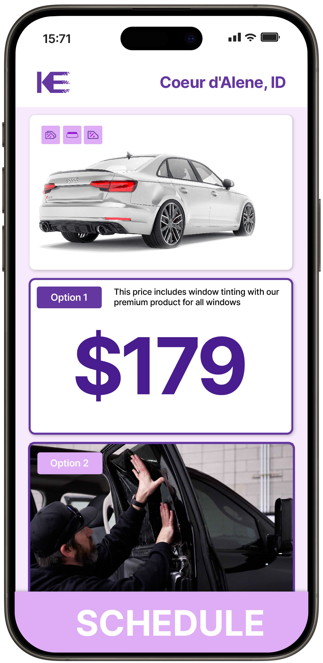 View Competitive Car Window Tinting Rates in Coeur d'Alene, Idaho