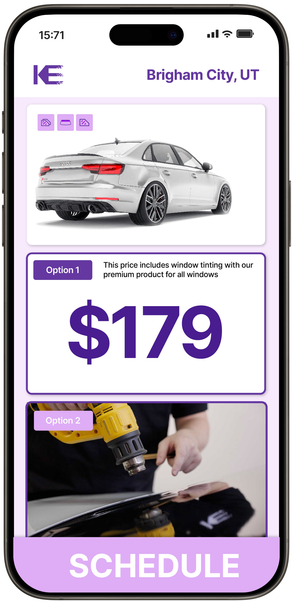 View Competitive Car Window Tinting Rates in Brigham City, Utah