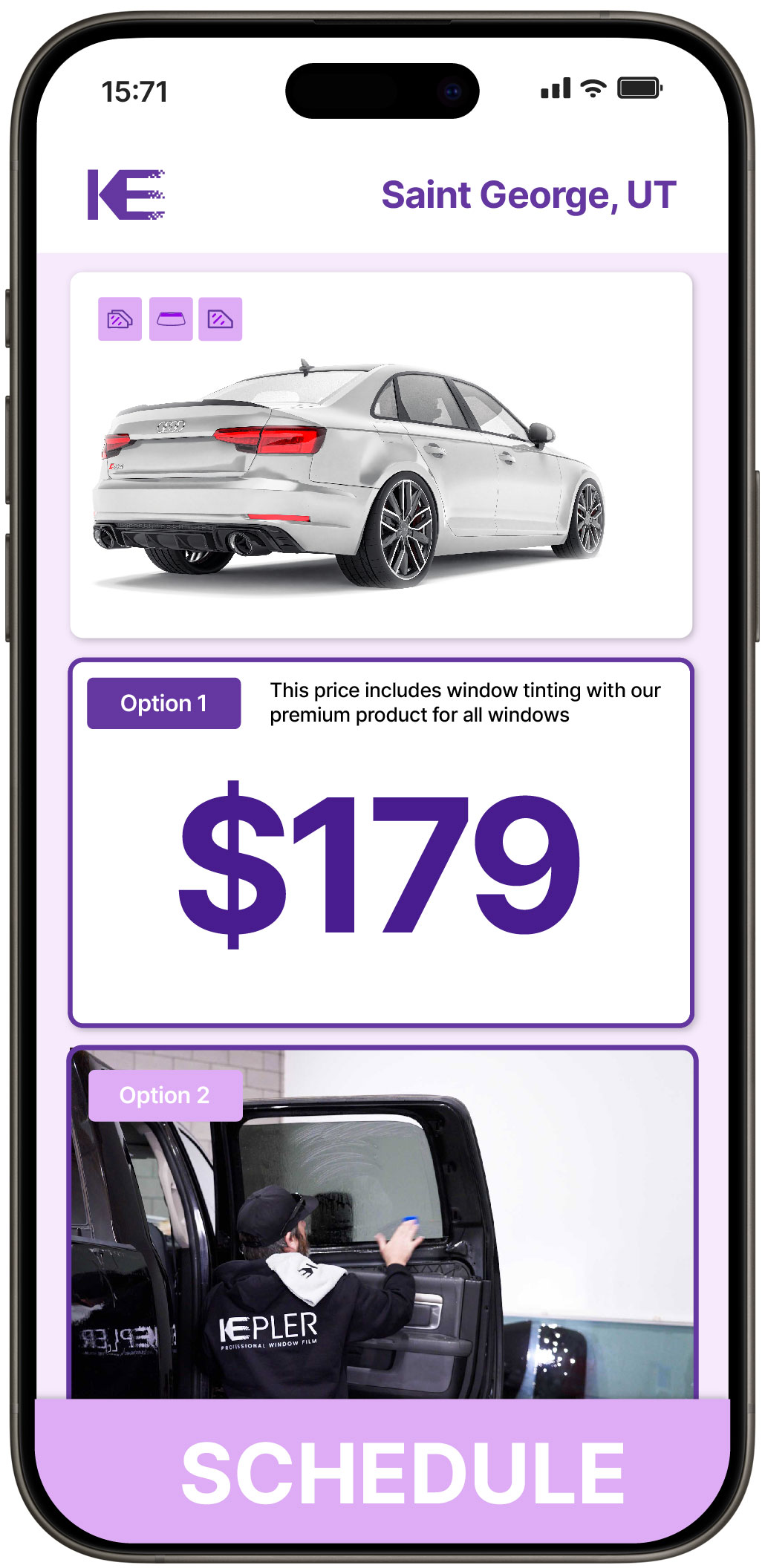 View Competitive Car Window Tinting Prices in Saint George, Utah