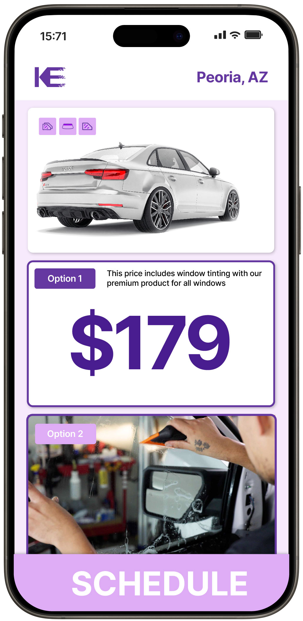 View Competitive Car Window Tinting Costs in Peoria, Arizona