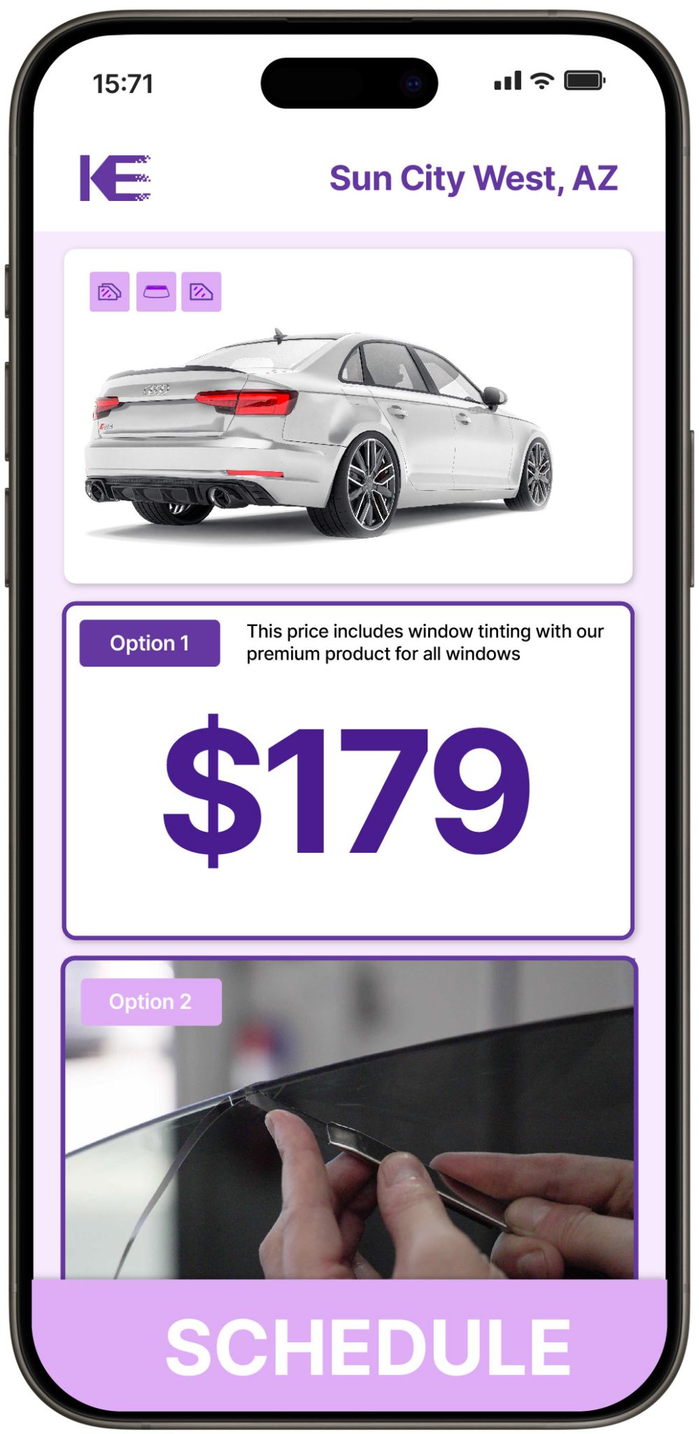 View Competitive Car Window Tinting Rates in Sun City West, Arizona