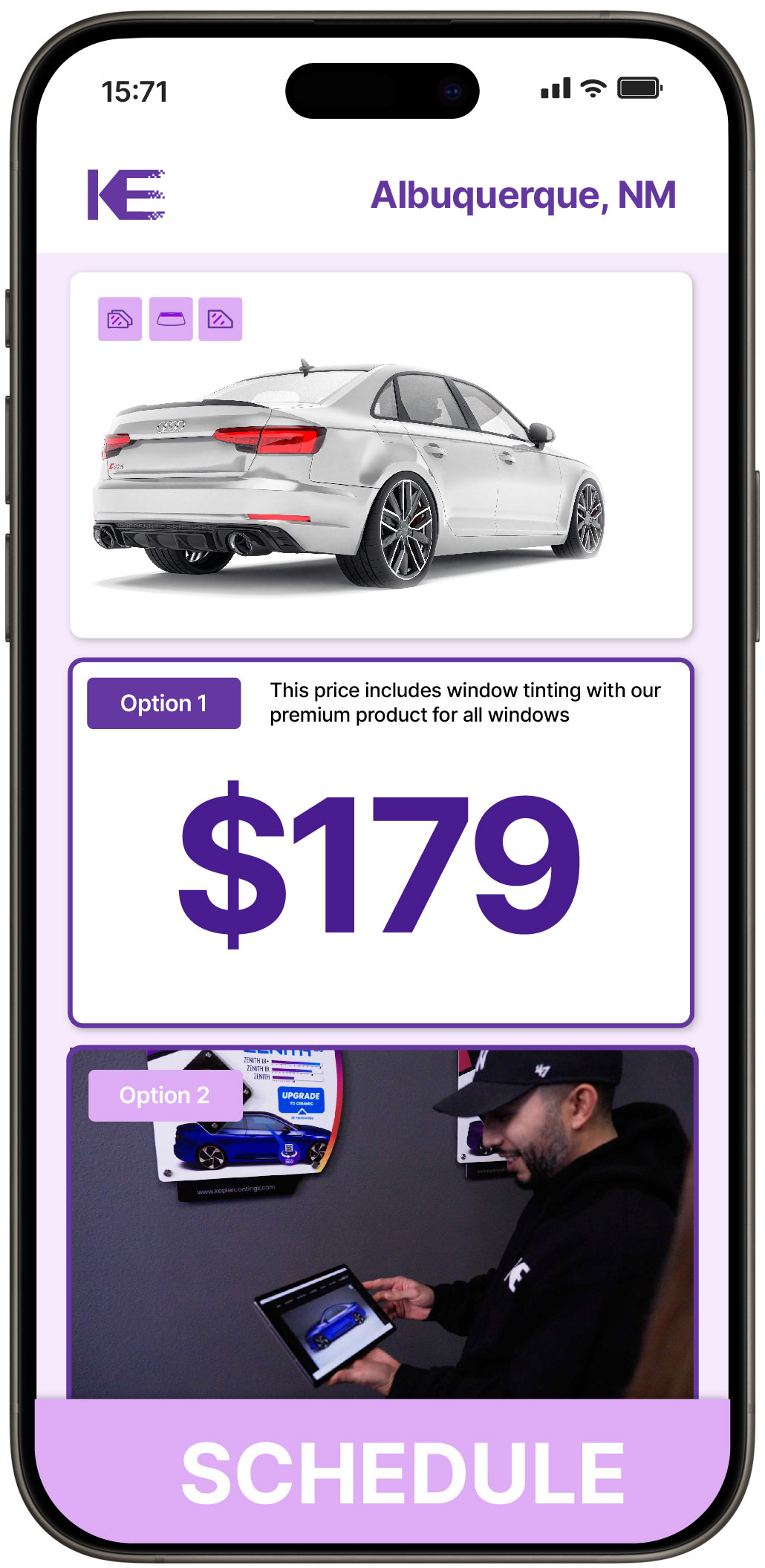 View Competitive Car Window Tinting Prices in Albuquerque, New Mexico
