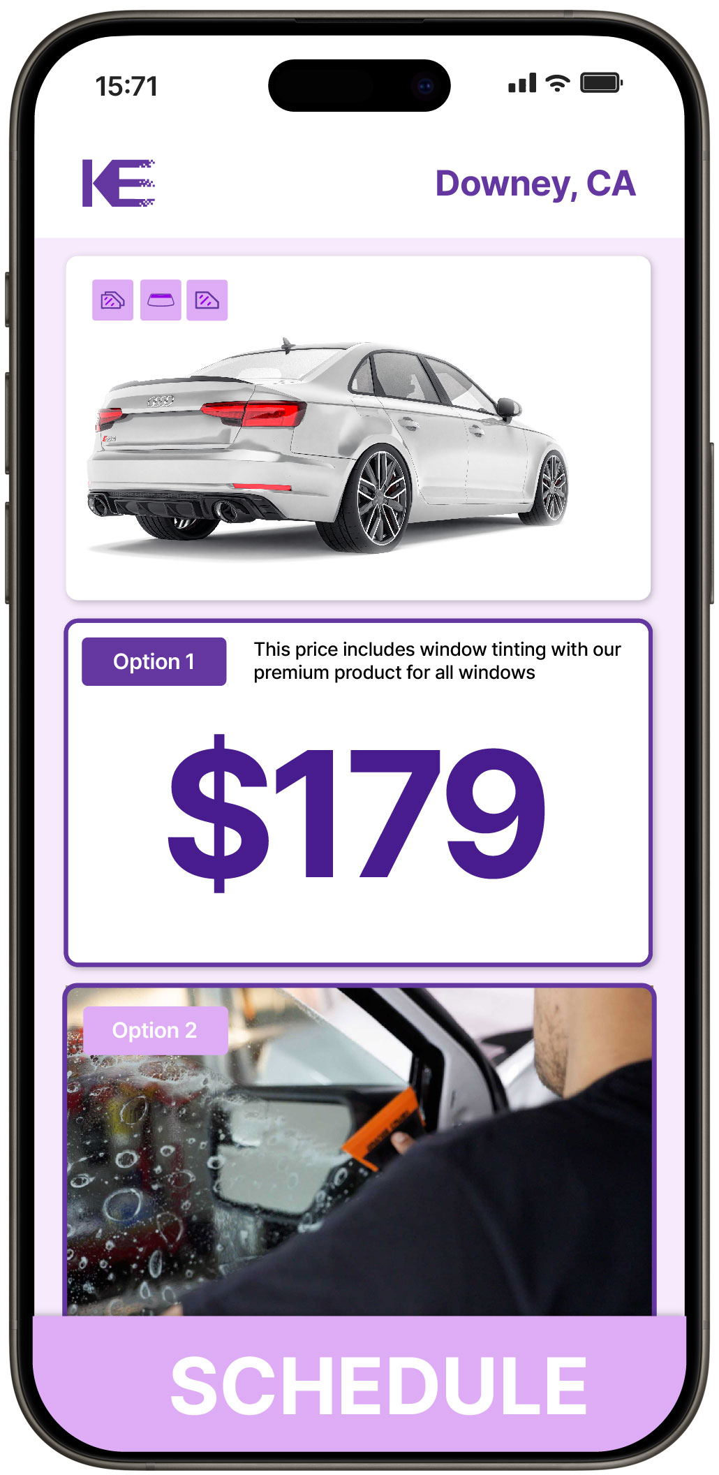 View Competitive Car Window Tinting Rates in Downey, California