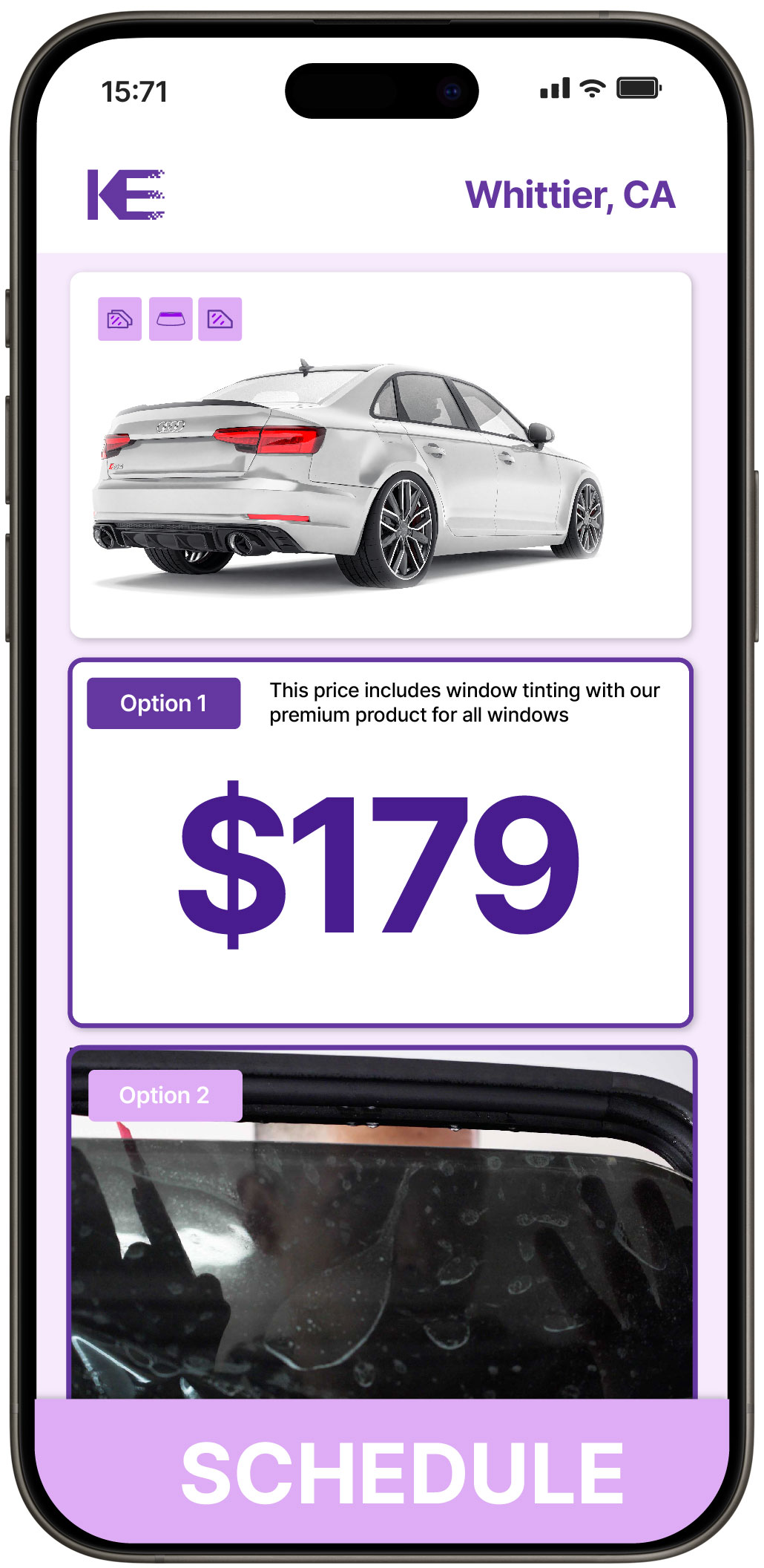 View Competitive Car Window Tinting Rates in Whittier, California