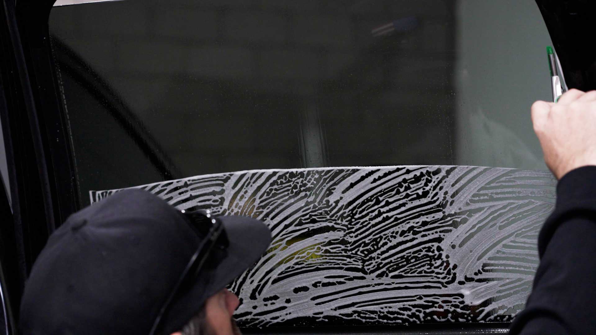Professional Vehicle Window Tinting preparation in Arcadia