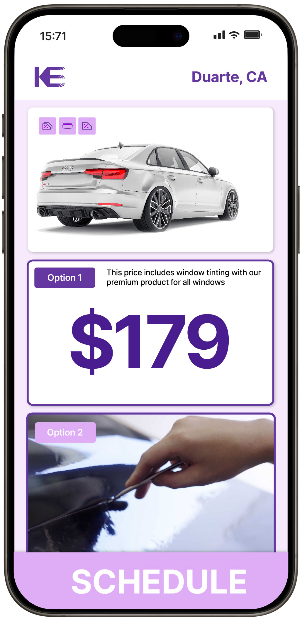 View Competitive Car Window Tinting Costs in Duarte, California