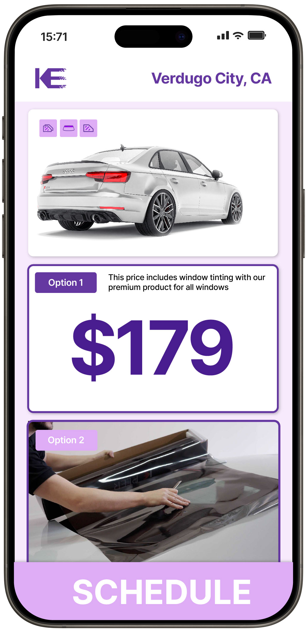 View Competitive Car Window Tinting Prices in Verdugo City, California
