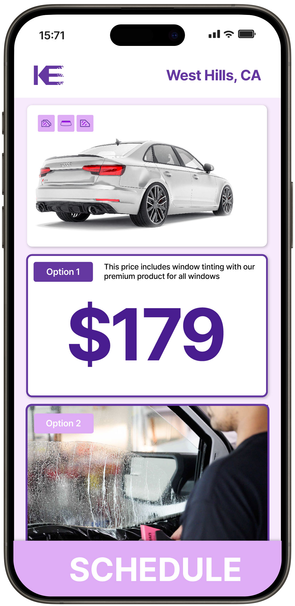 View Competitive Car Window Tinting Costs in West Hills, California