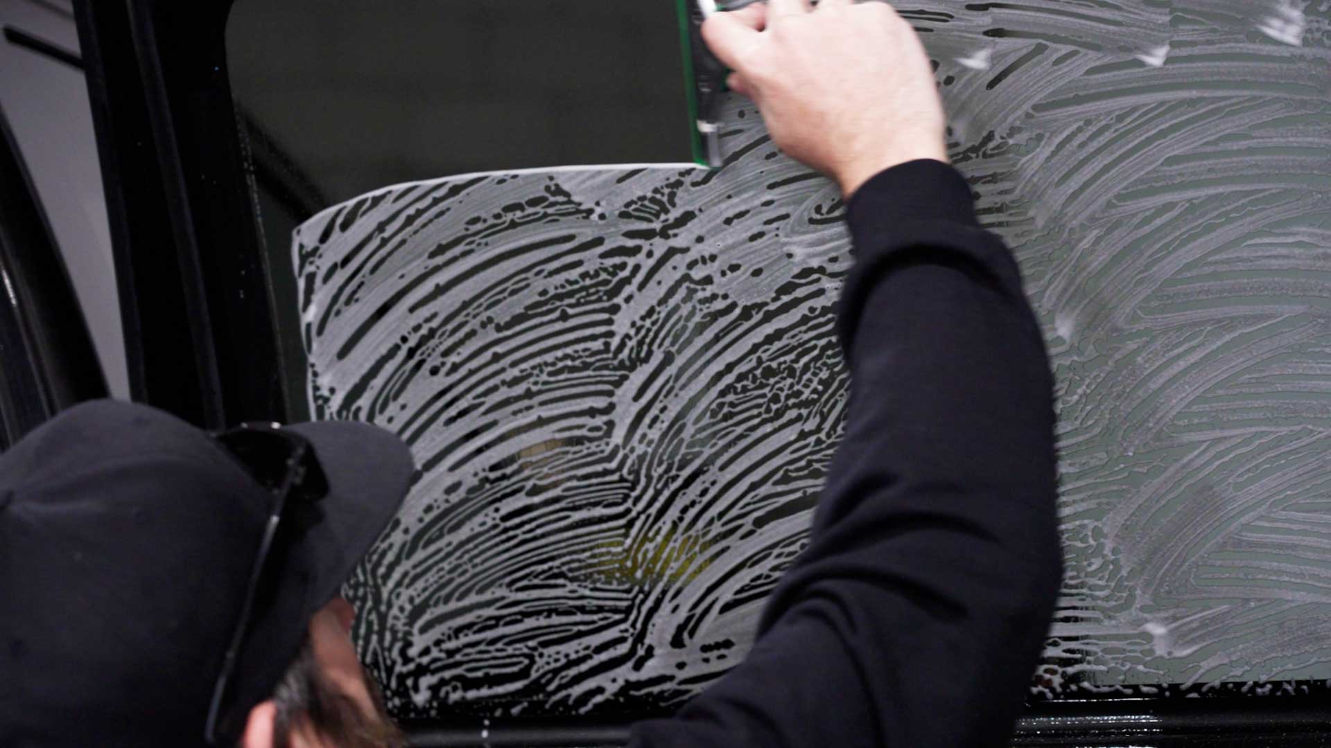Professional Car Glass Tinting preparation in Chatsworth