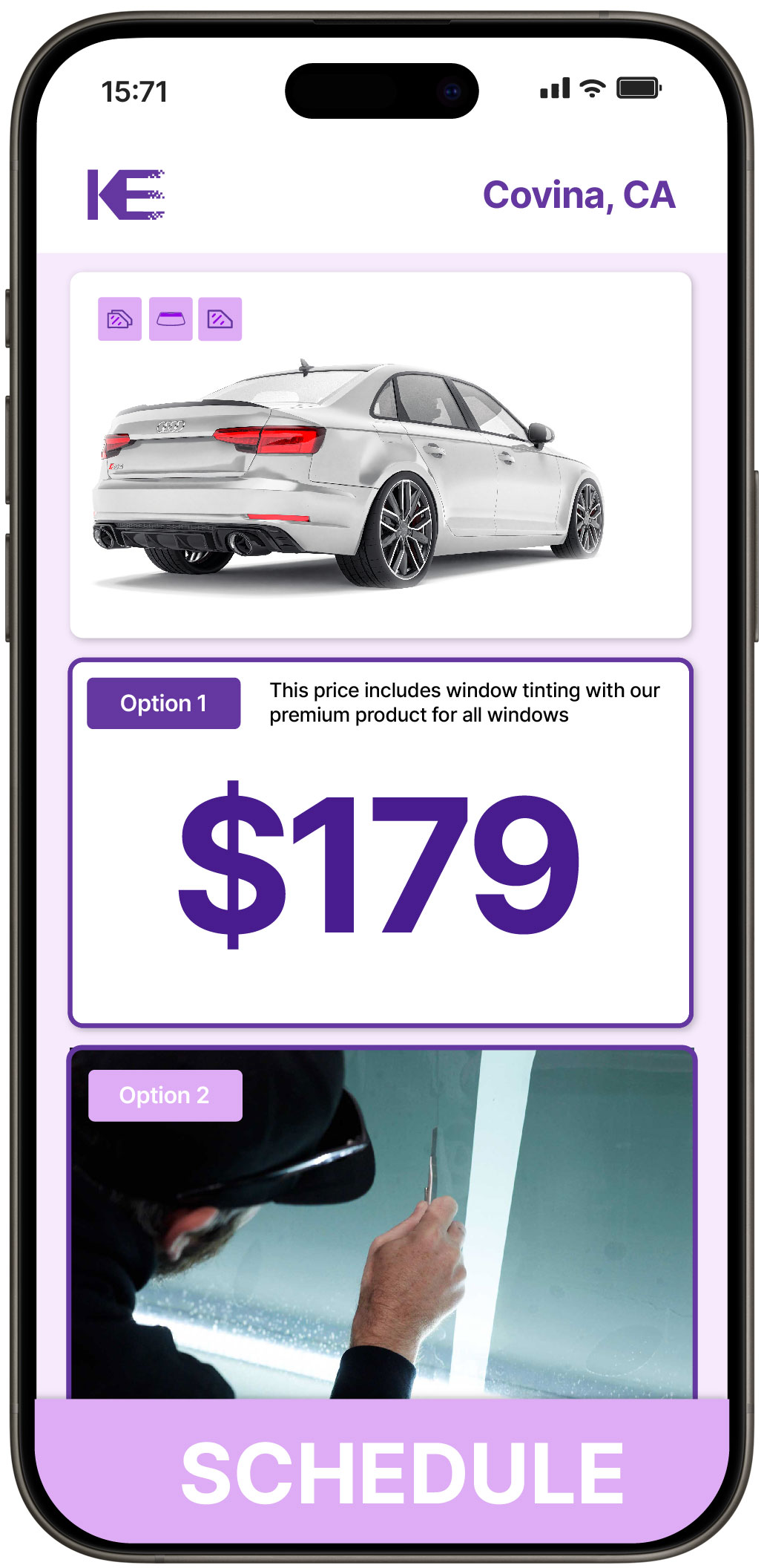 View Competitive Car Window Tinting Prices in Covina, California