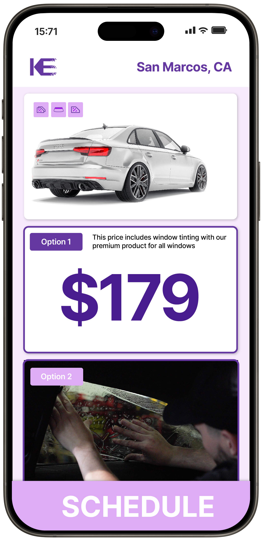 View Affordable Car Window Tinting Prices in San Marcos, California