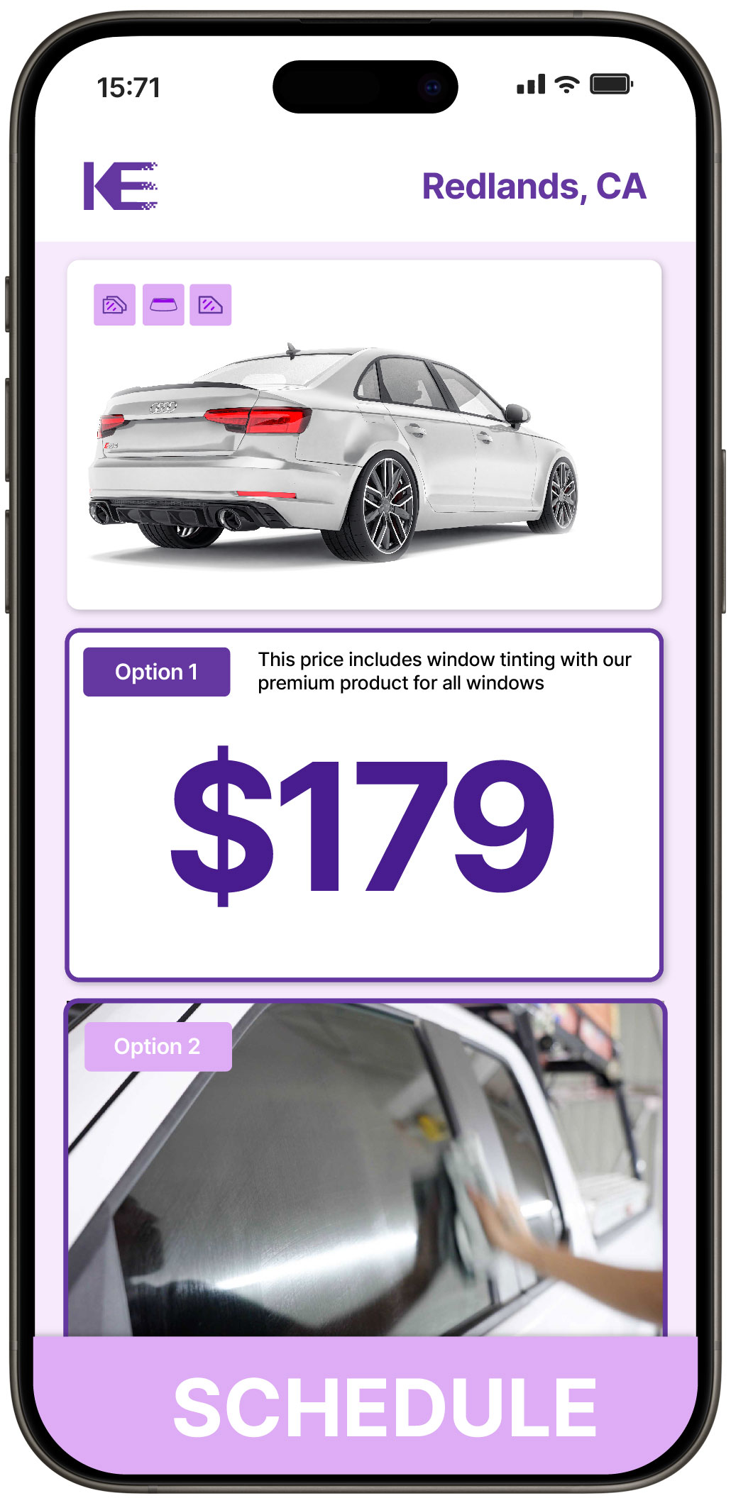View Competitive Car Window Tinting Prices in Redlands, California