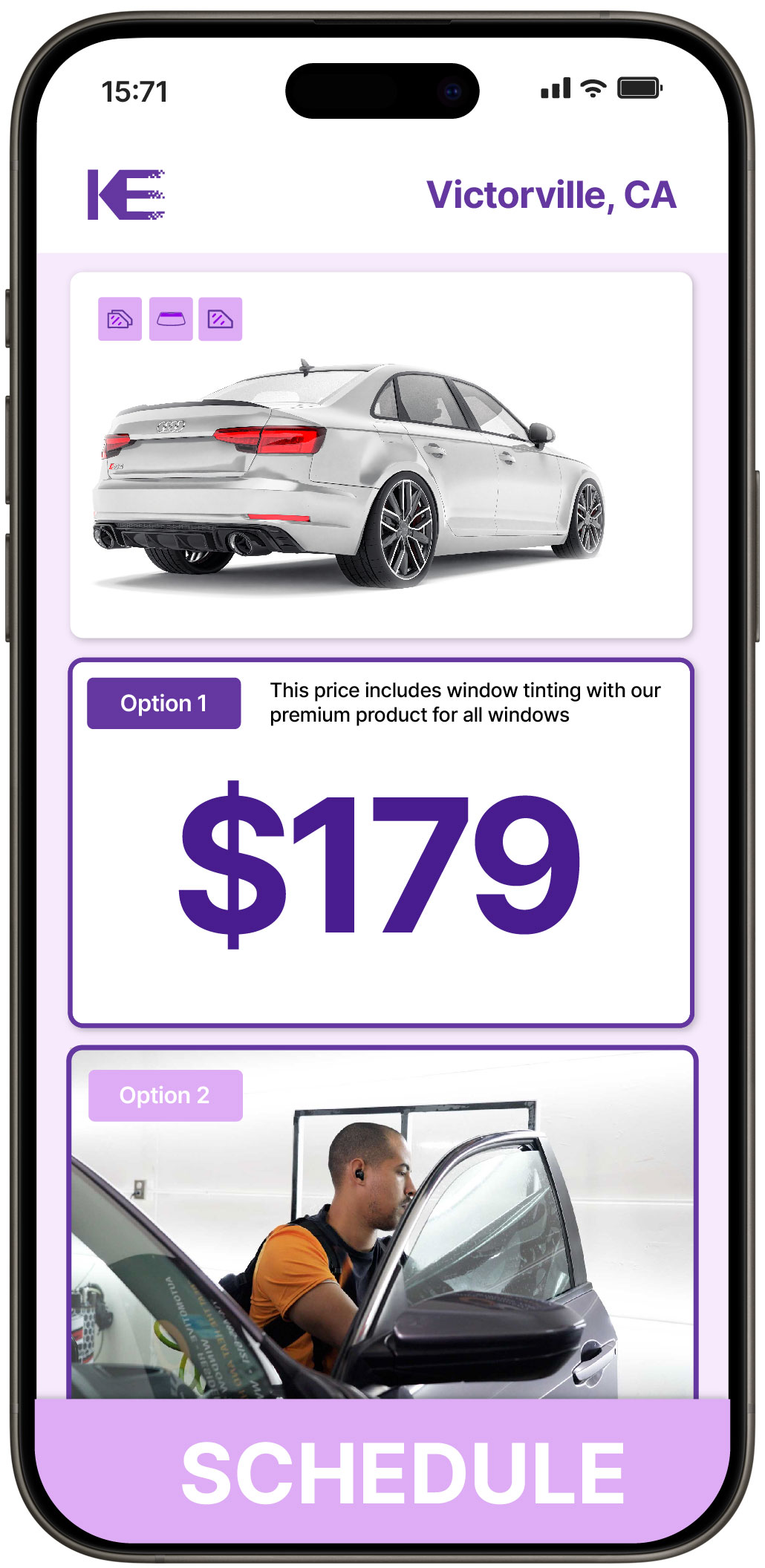 View Competitive Car Window Tinting Prices in Victorville, California