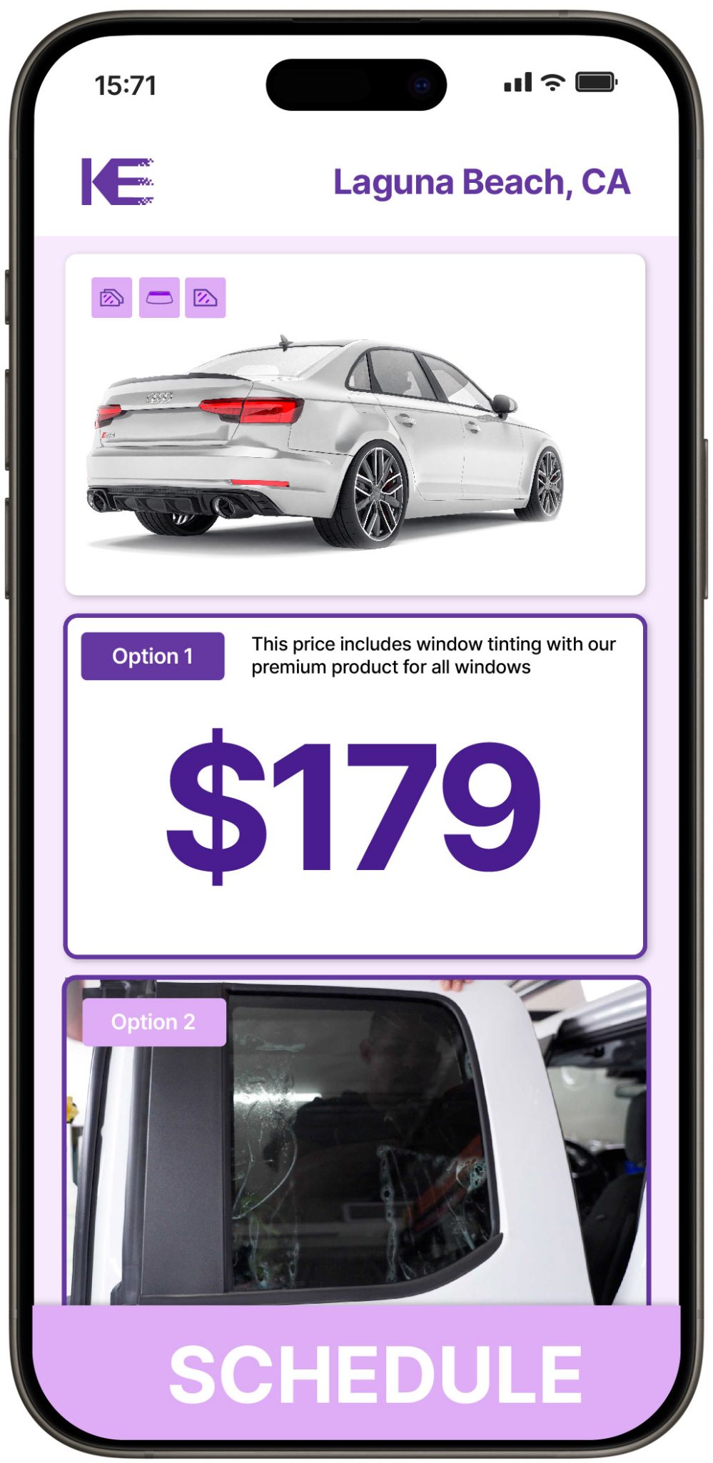 View Affordable Car Window Tinting Costs in Laguna Beach, California