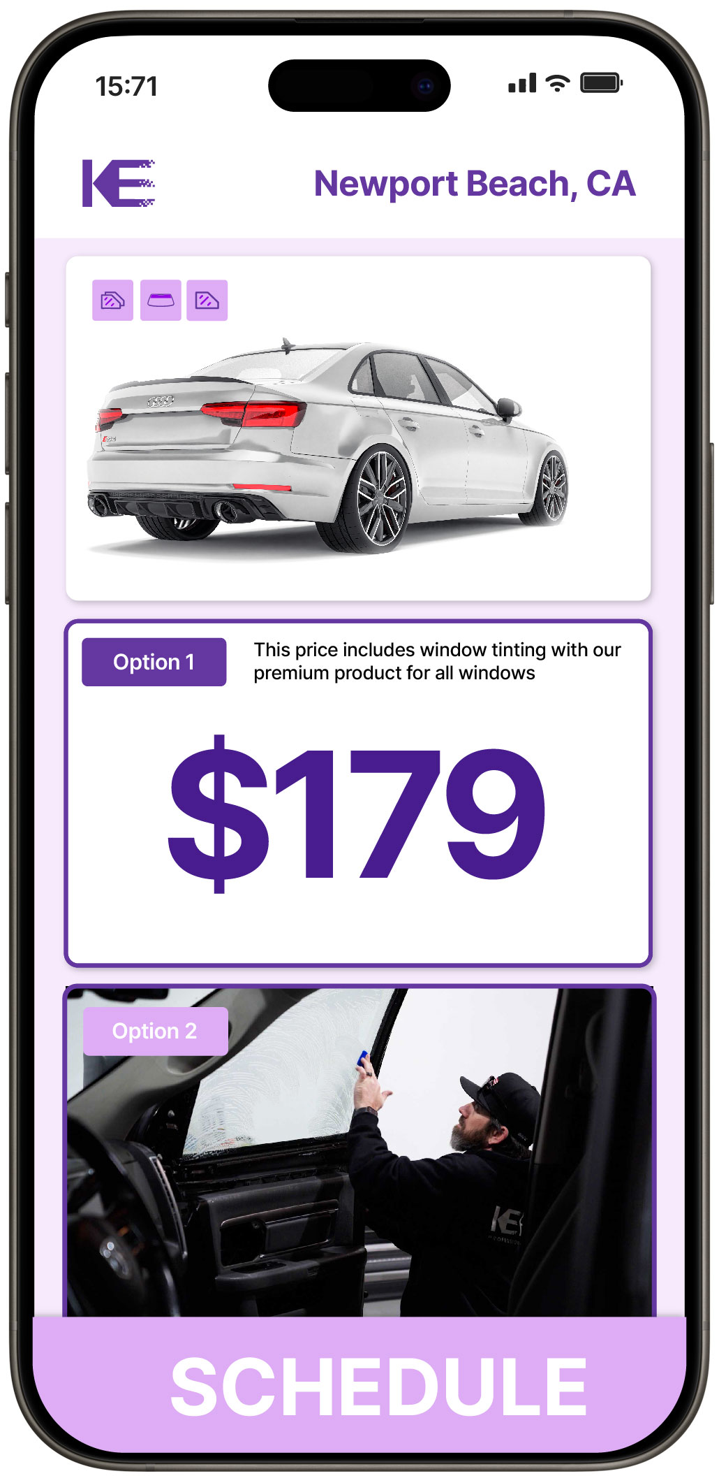 View Reasonable Car Window Tinting Prices in Newport Beach, California