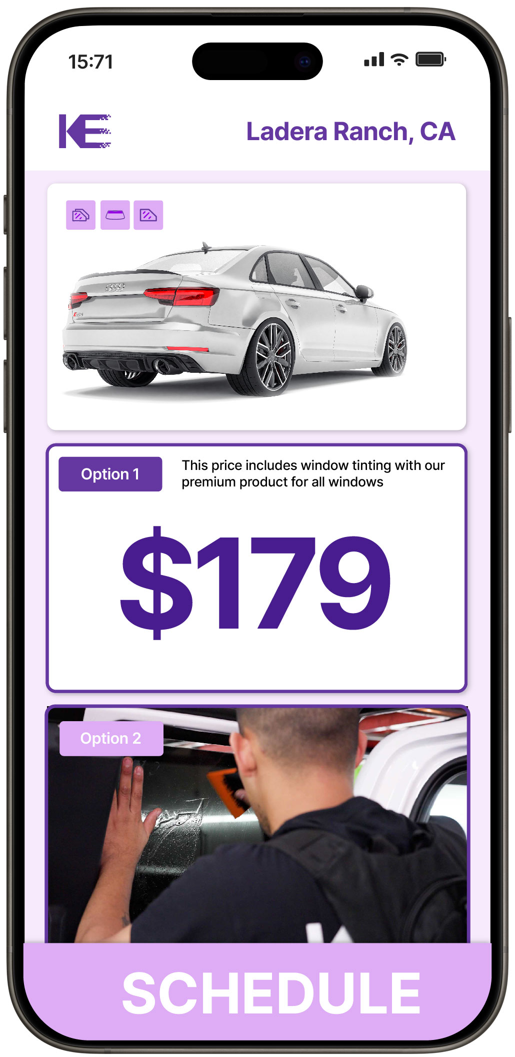 View Competitive Car Window Tinting Rates in Ladera Ranch, California