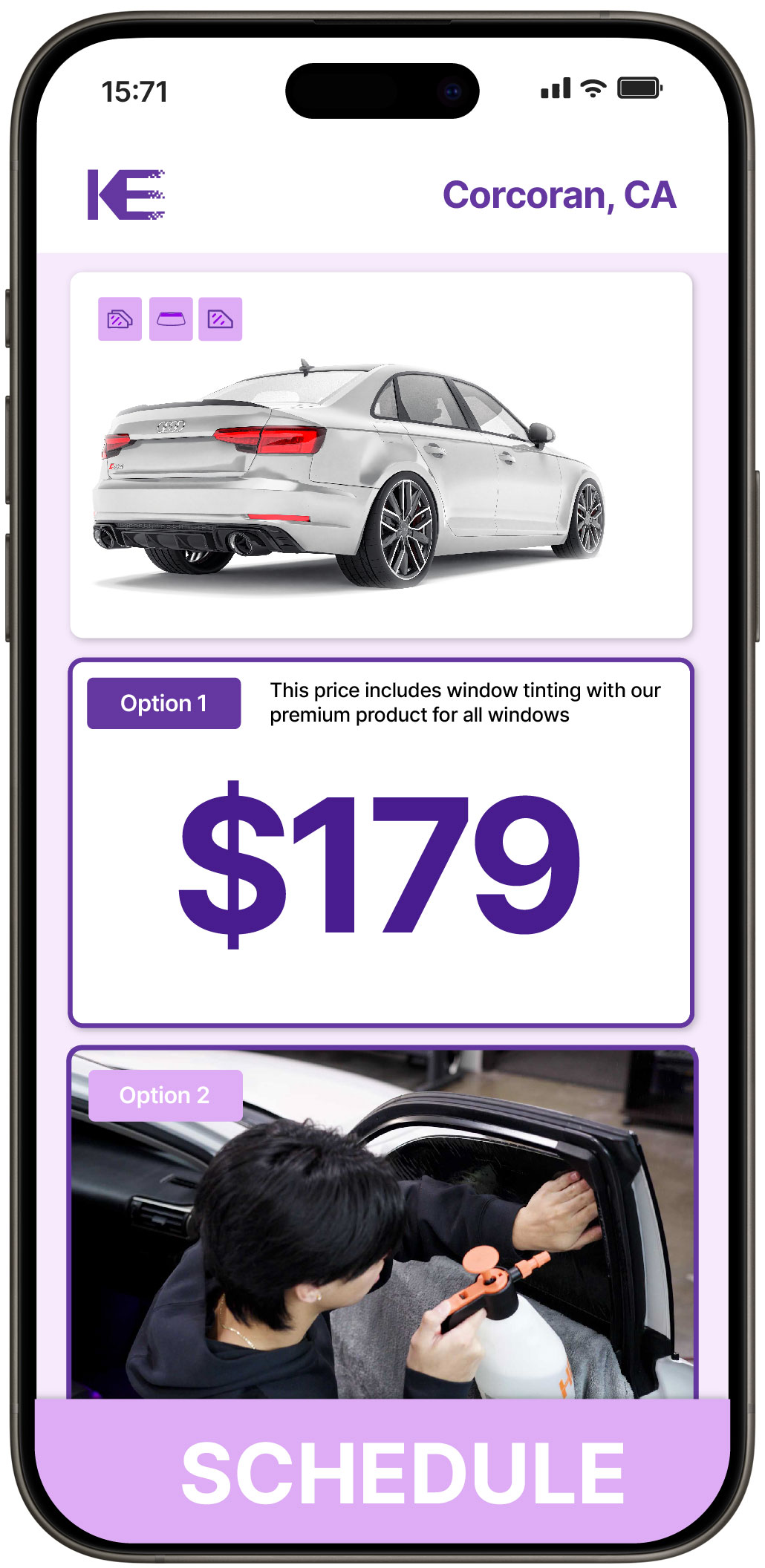 View Competitive Car Window Tinting Rates in Corcoran, California