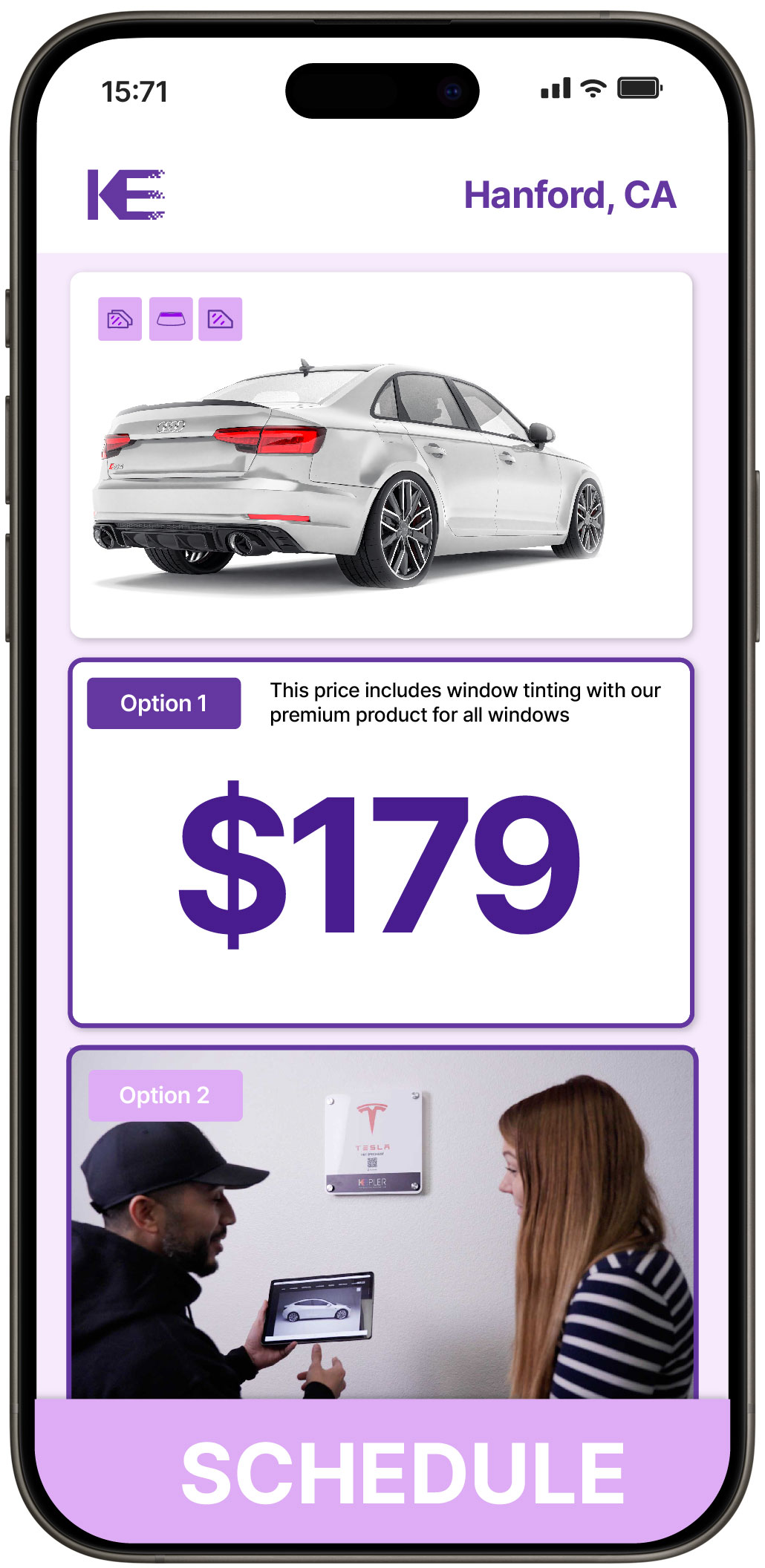 View Competitive Car Window Tinting Prices in Hanford, California