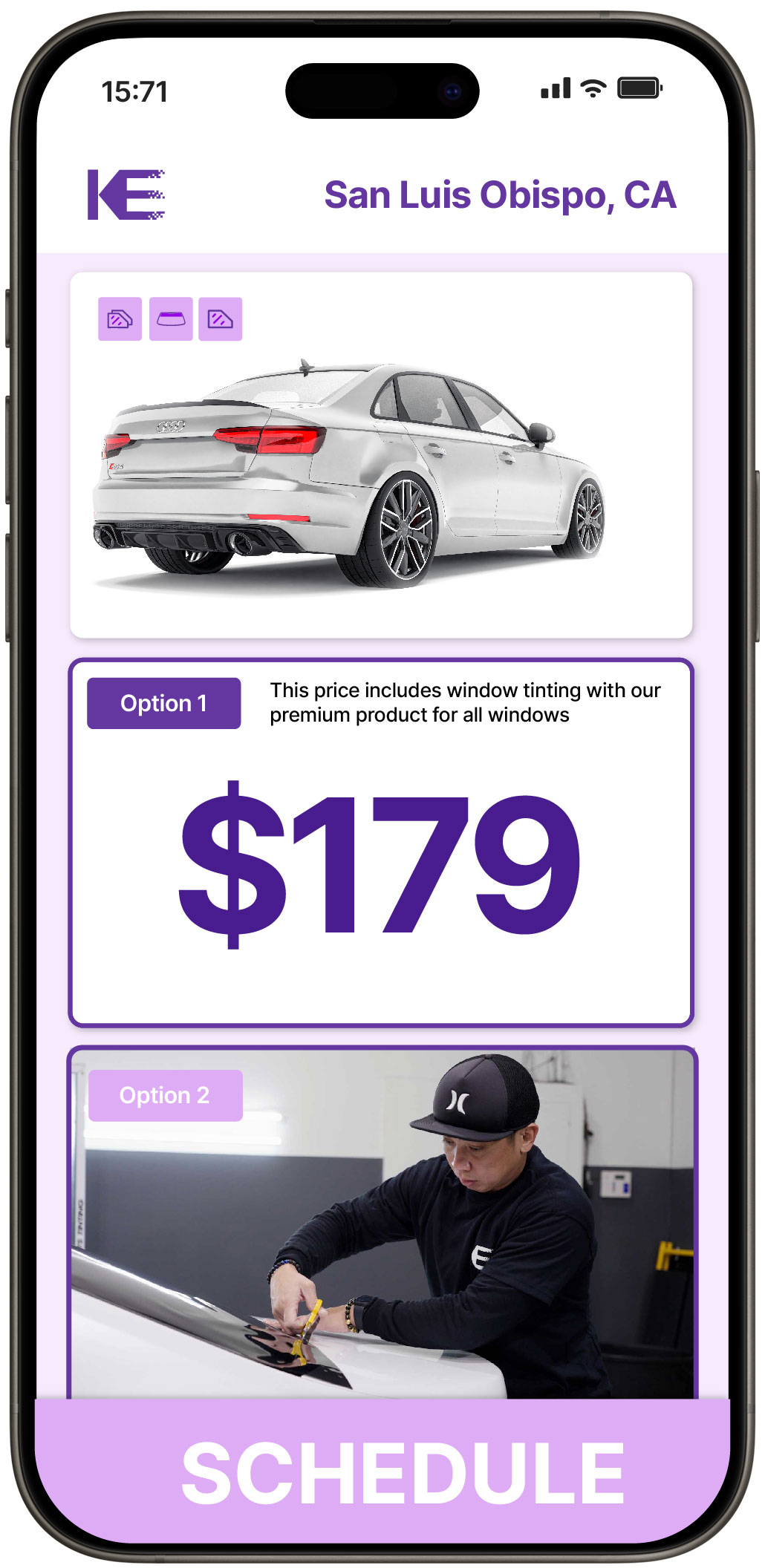 View Affordable Car Window Tinting Prices in San Luis Obispo, California