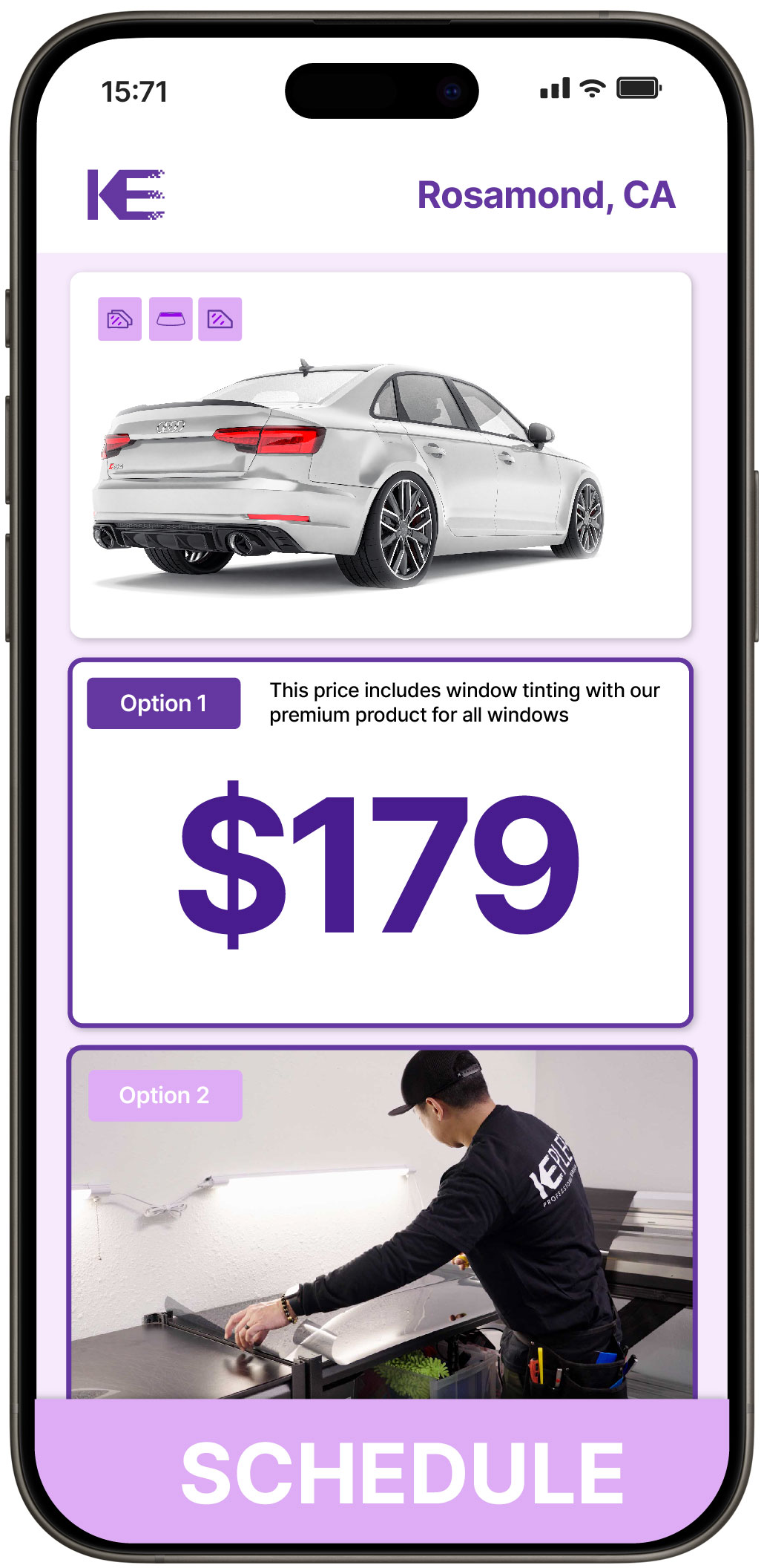 View Affordable Car Window Tinting Costs in Rosamond, California