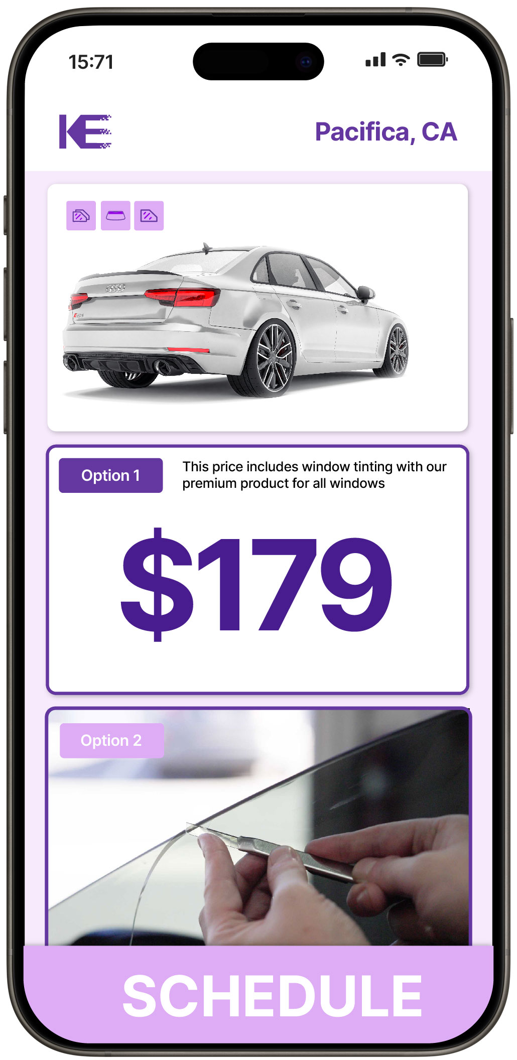 View Competitive Car Window Tinting Costs in Pacifica, California