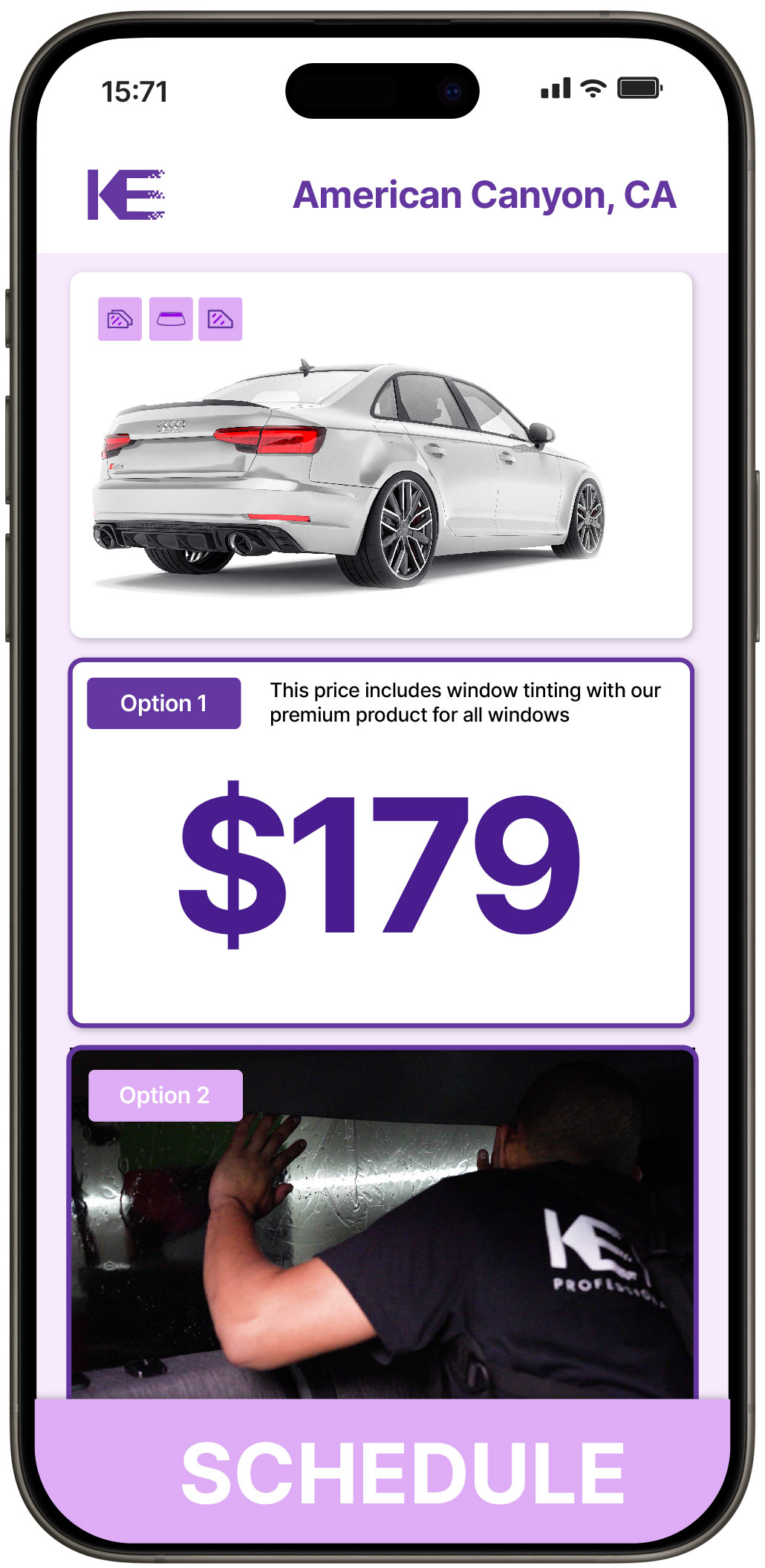 View Reasonable Car Window Tinting Prices in American Canyon, California