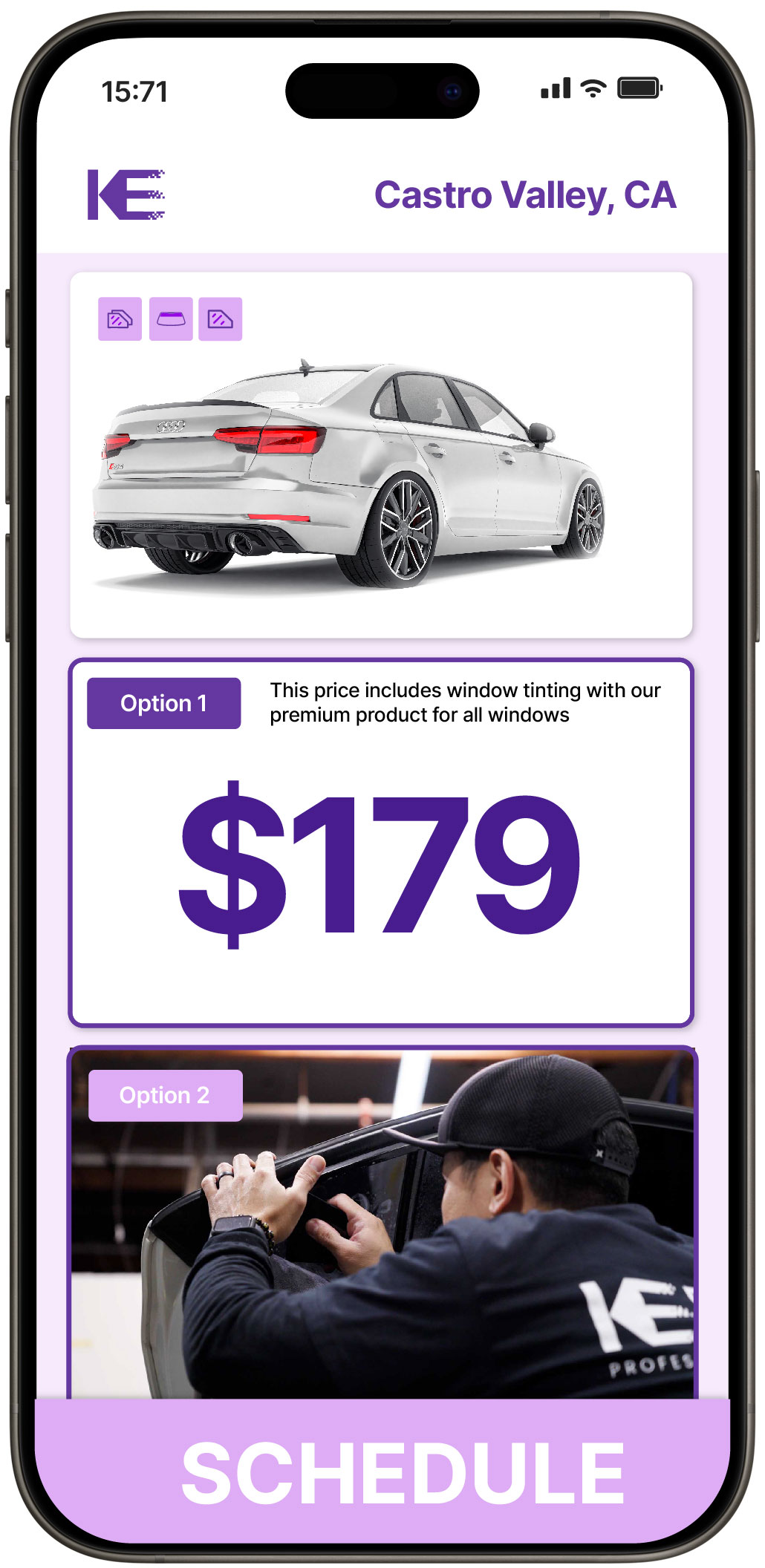 View Competitive Car Window Tinting Prices in Castro Valley, California