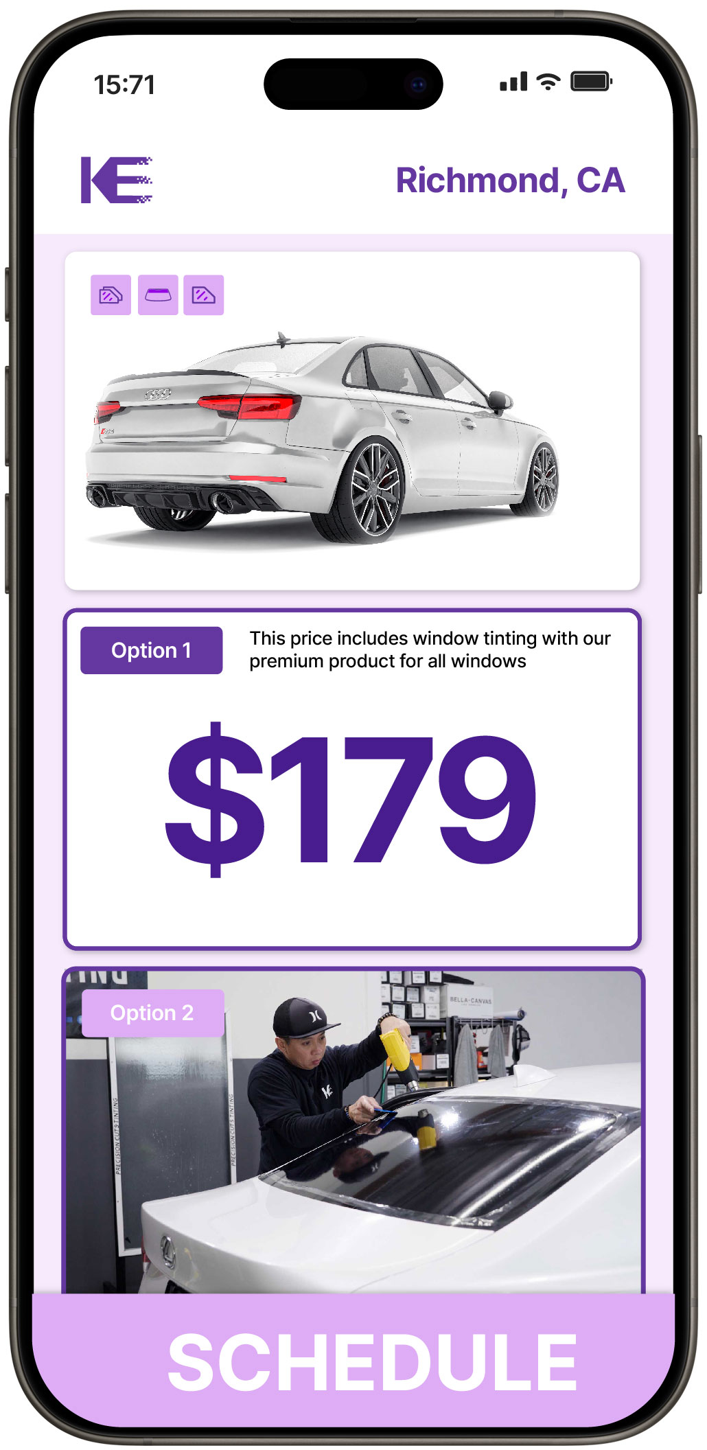 View Competitive Car Window Tinting Costs in Richmond, California