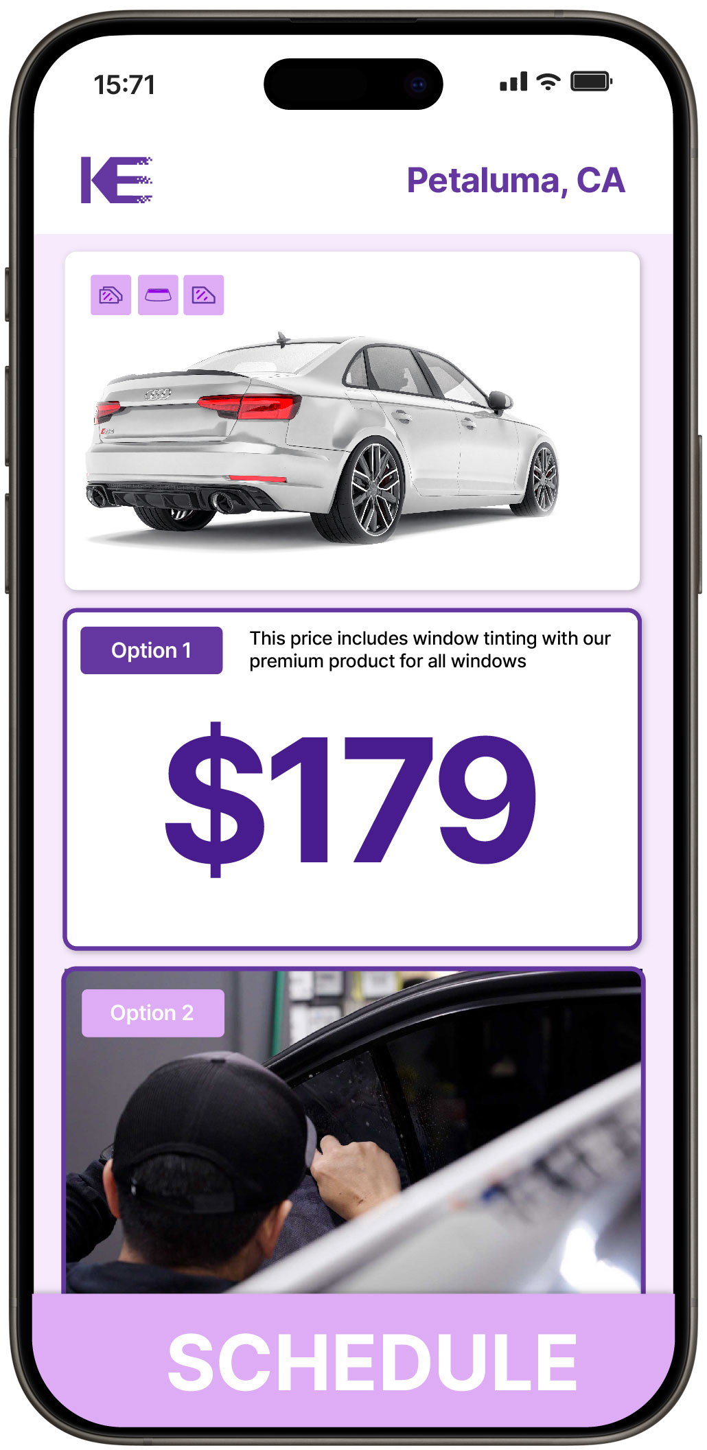 View Reasonable Car Window Tinting Rates in Petaluma, California