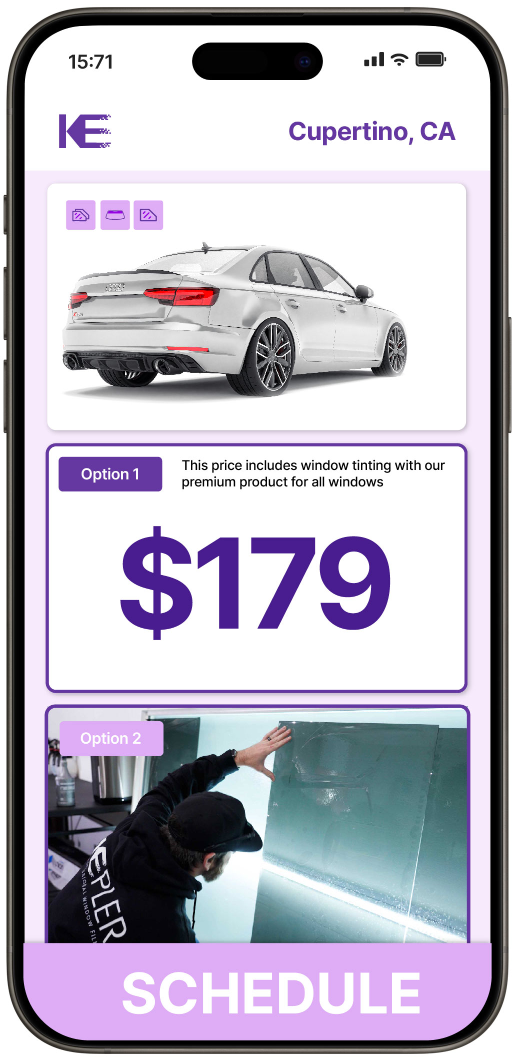 View Reasonable Car Window Tinting Rates in Cupertino, California
